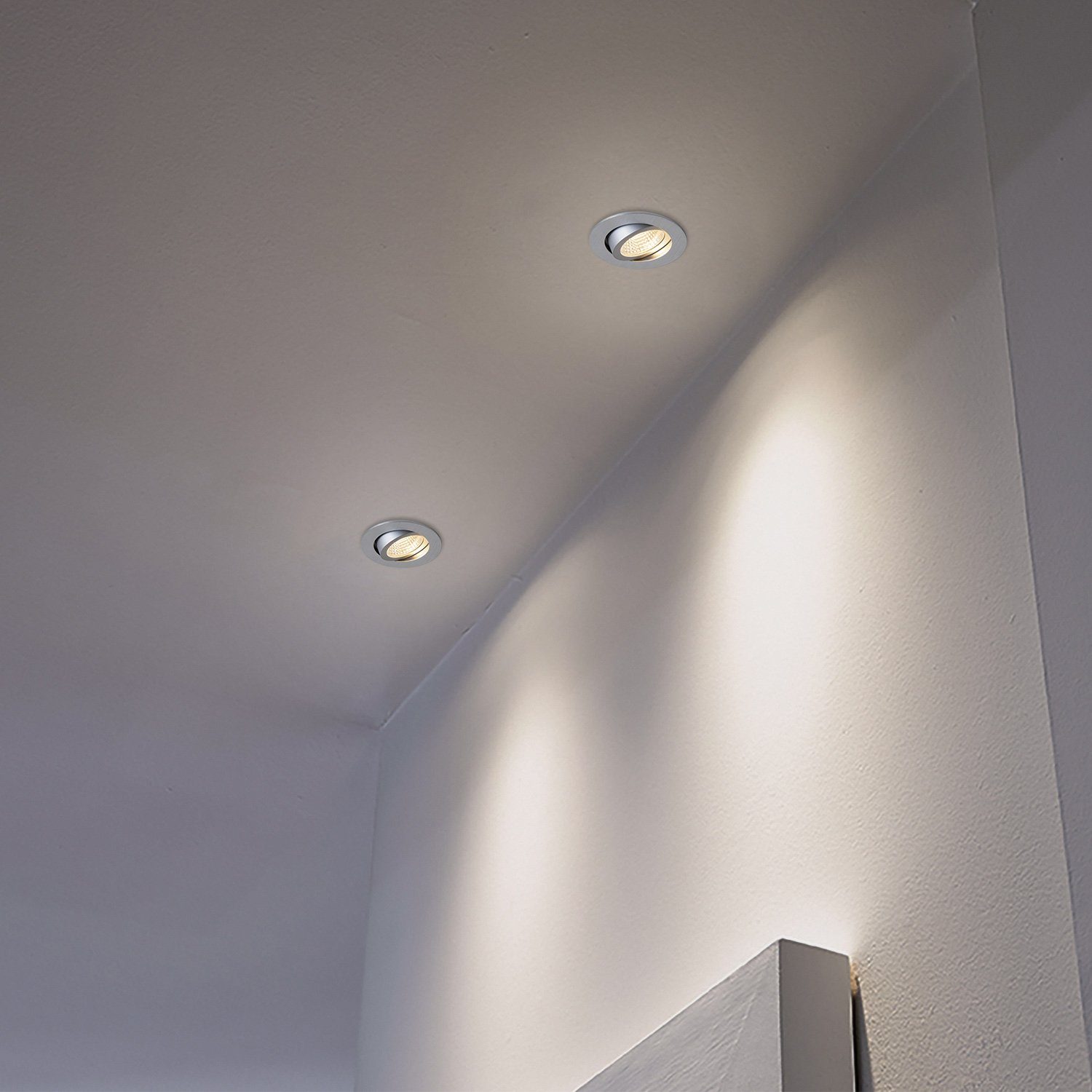 Paco Home Inbouwlamp Rita LED inbouwspot draaibaar LED spot spotlight vlak dimbaar