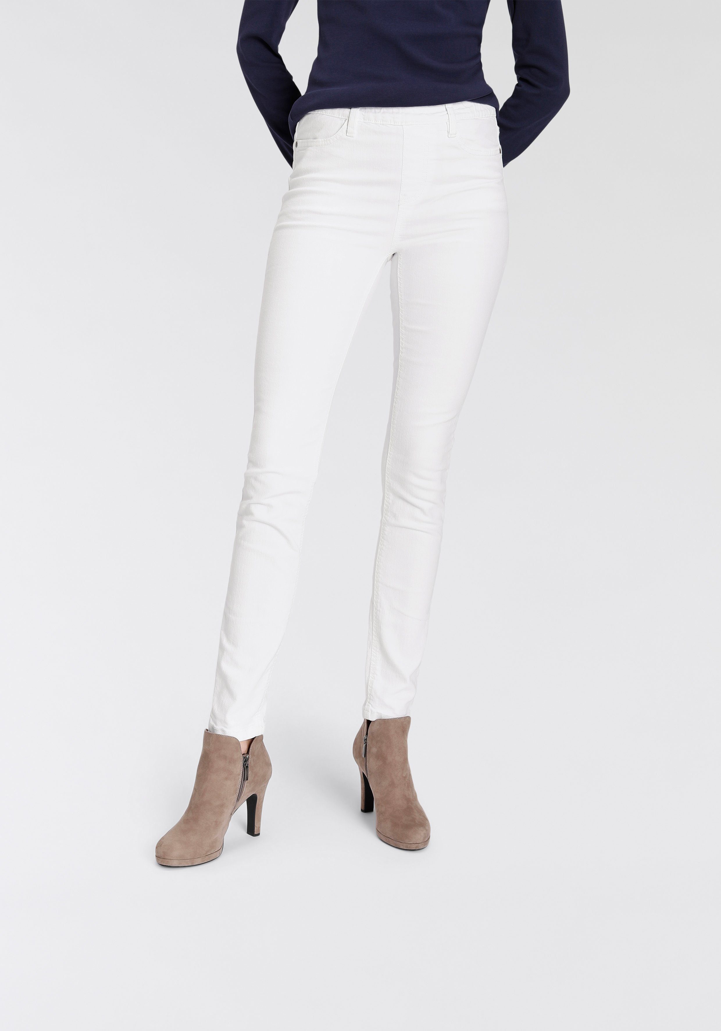 Flashlights Jeggings strakke pasvorm skinny jeans used-look-wassing hoge taille (Set van 2)