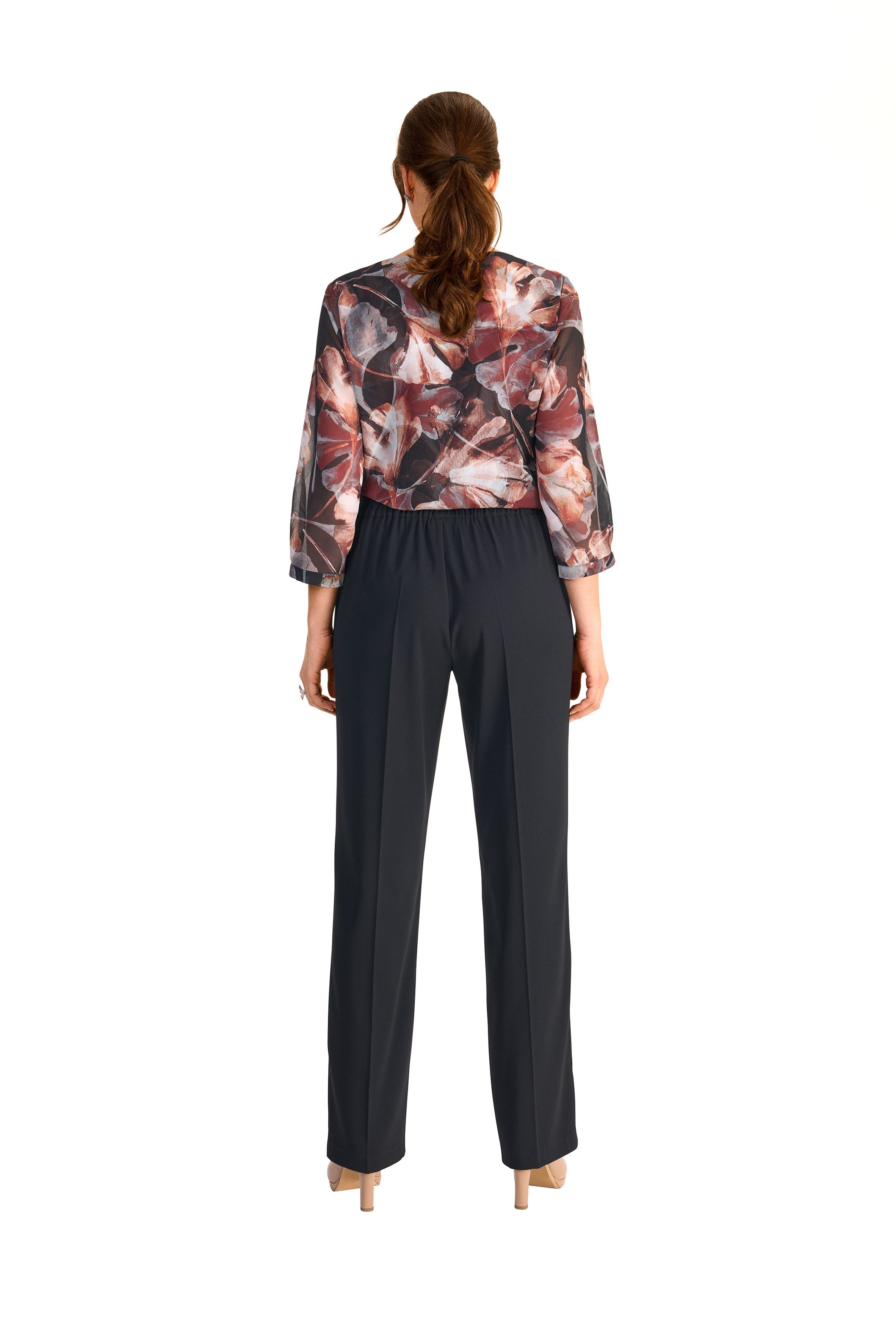 HERMANN LANGE Collection Bandplooibroek met elastische taille