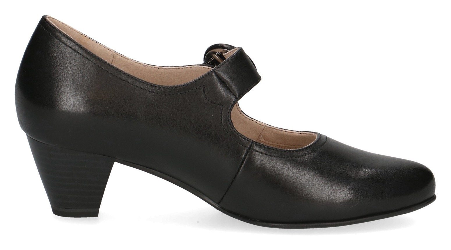 Caprice Gesppumps avondschoen, feestelijke schoen, trechterhak met klittenband