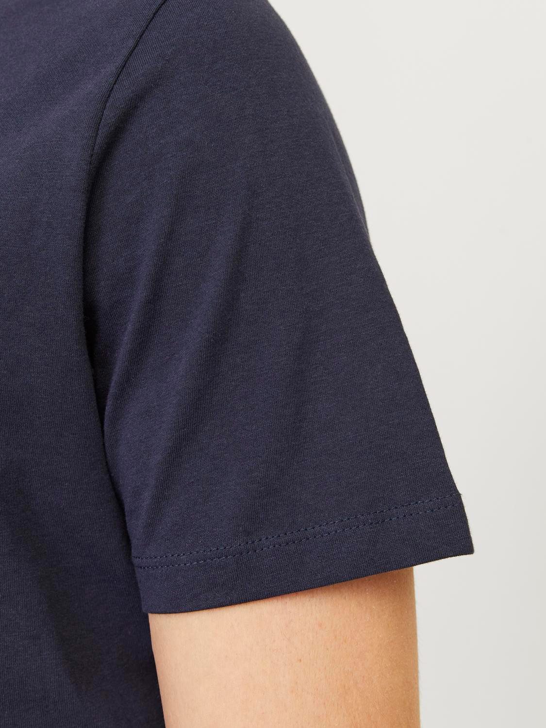 Jack & Jones Shirt met ronde hals JJEORGANIC BASIC TEE SS O-NE 3PK MP NOOS (set, 3-delig)