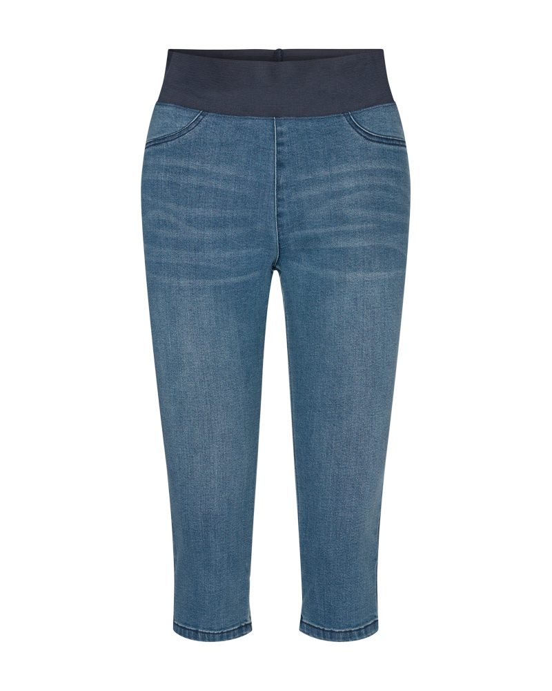 FREEQUENT Caprilegging FQSHANTAL-CA-DENIM met extra brede band