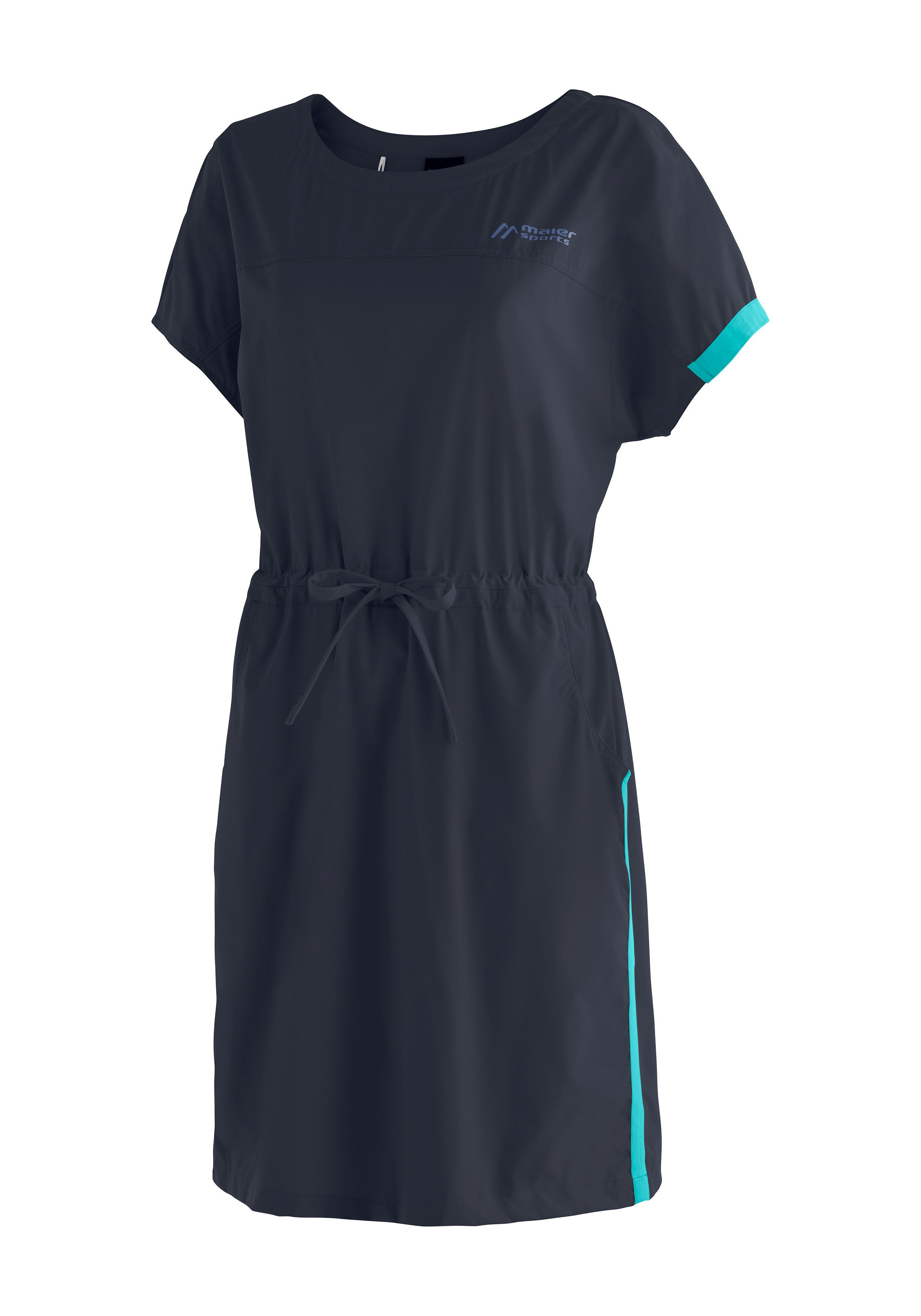 Maier Sports Midi-jurk Fortunit Dress 2 Dames jurk, sportieve outdoorkleed, ademend waterafstotend