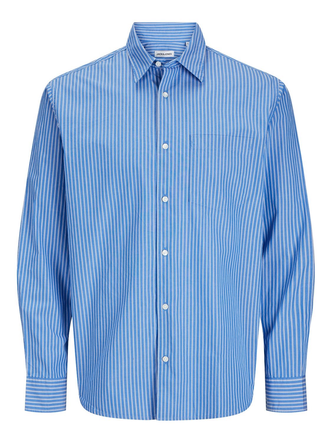 Jack & Jones Overhemd met lange mouwen JJECODY POPLIN SHIRT LS SN heren overhemden maat XS blauw
