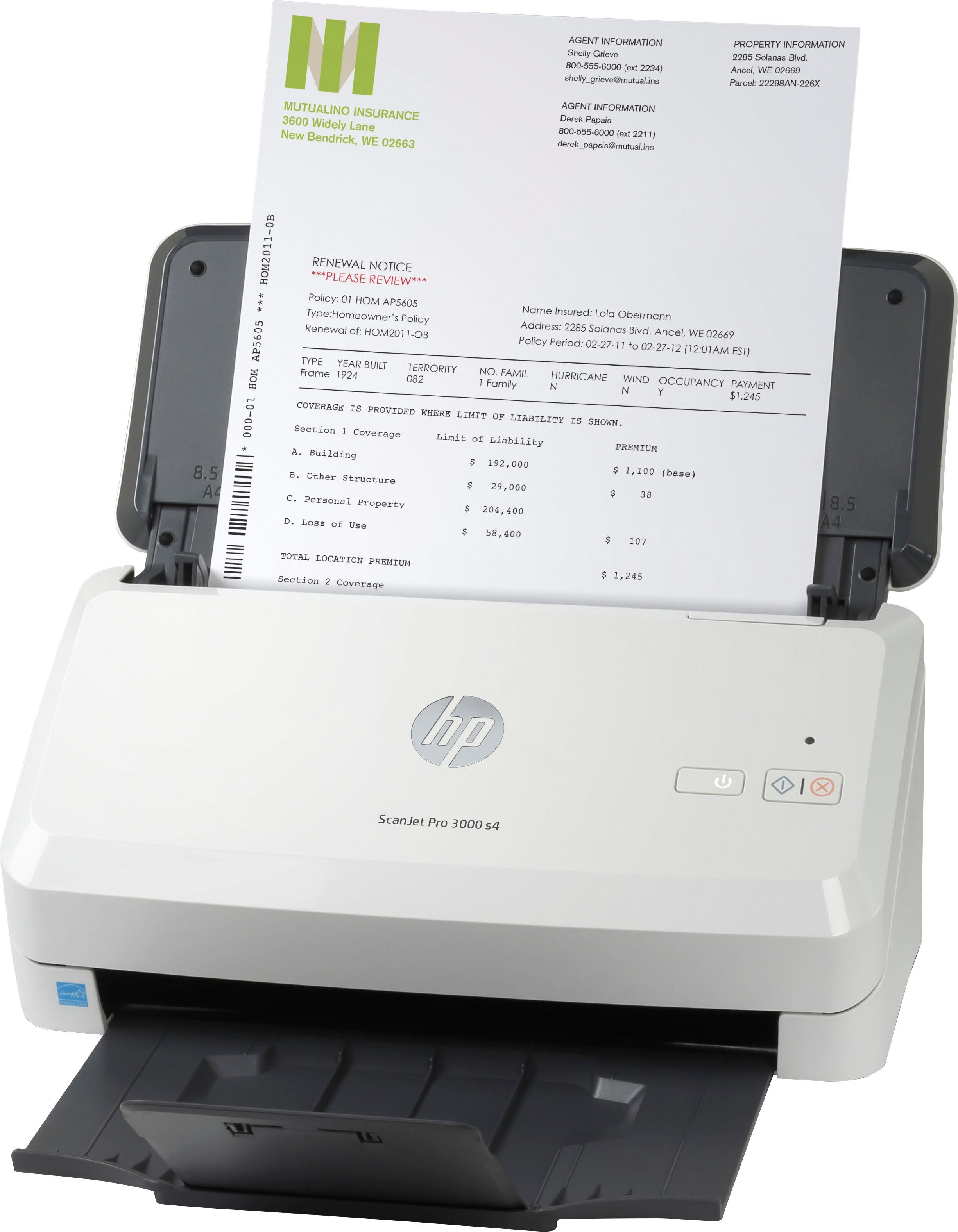 HP Scanner ScanJet Pro 3000 s4 HP+ Instant inc compatibel