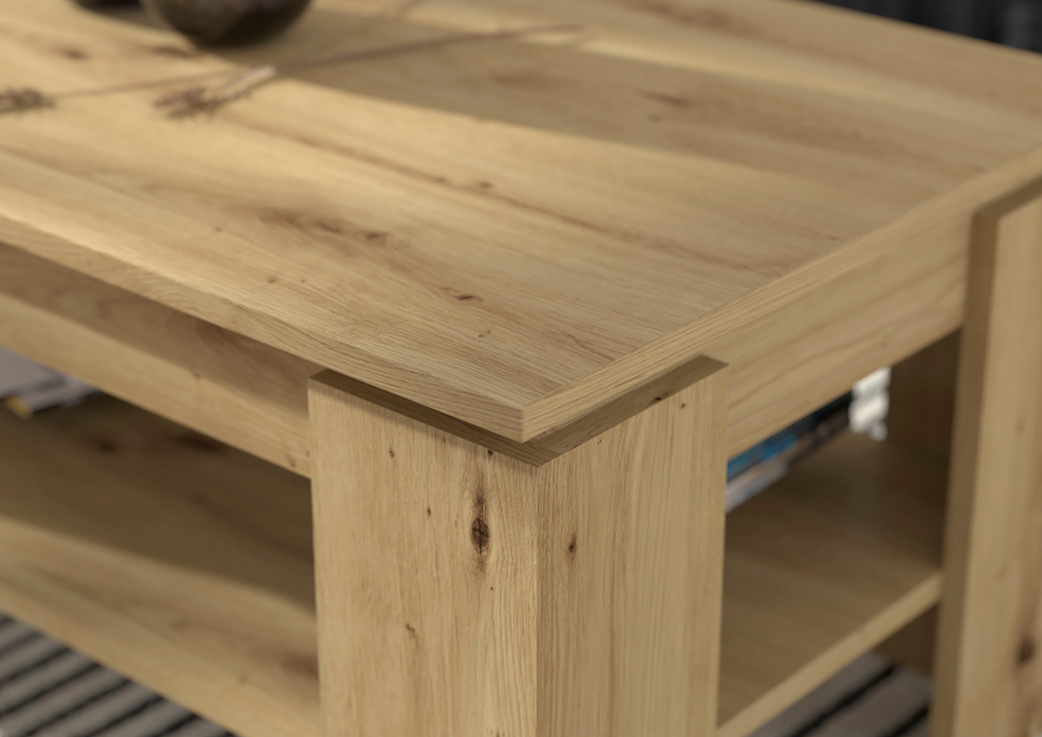 INOSIGN Salontafel Kalmar, rechthoekig, 100 x 60 cm, 1 Plank Salontafel, bijzettafel, koffietafel, woonkamer tafel, coffee table (1 stuk)
