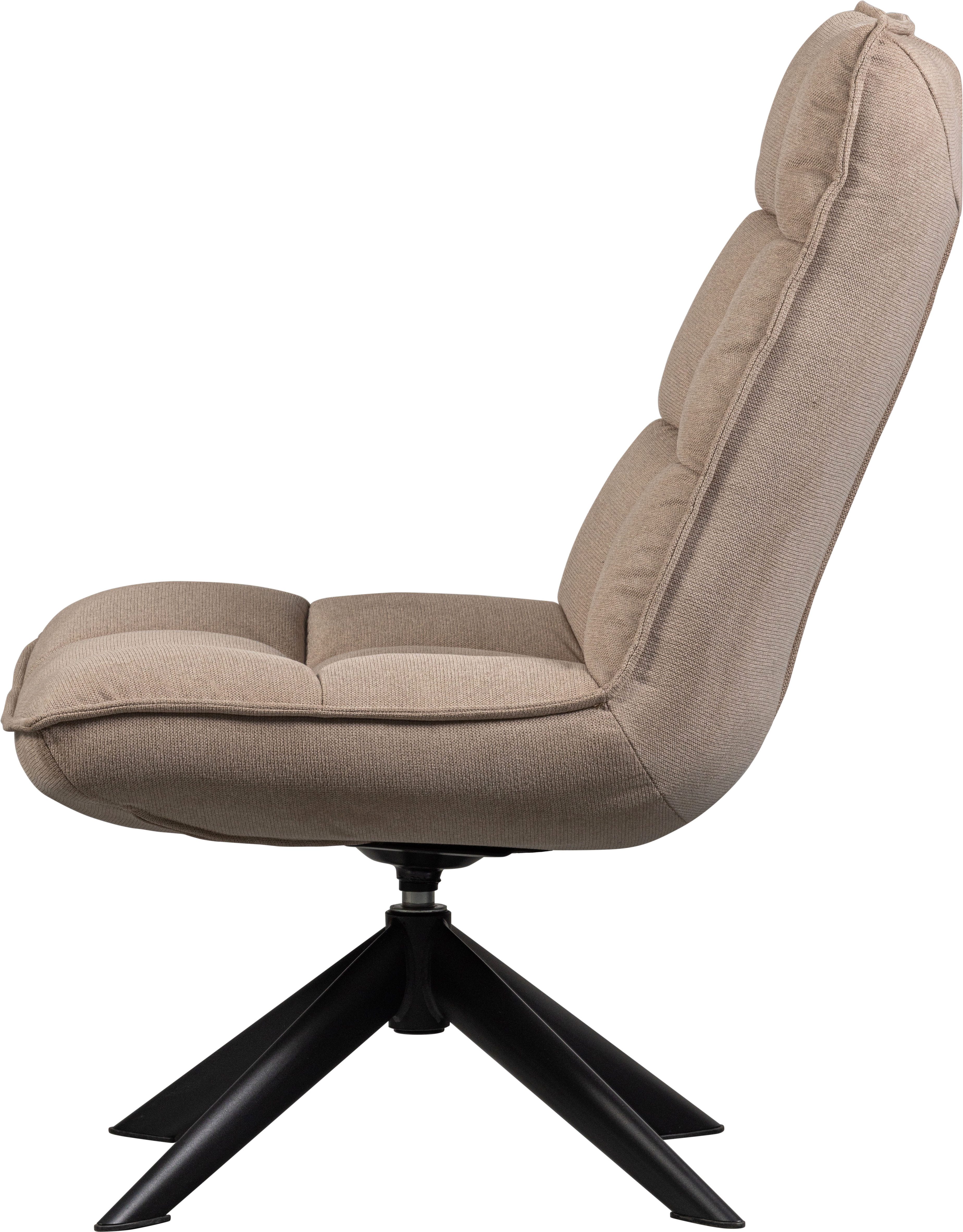 WOOOD Draaibare fauteuil Jouke in elke richting draaibaar, h 90 cm x b 70 cm