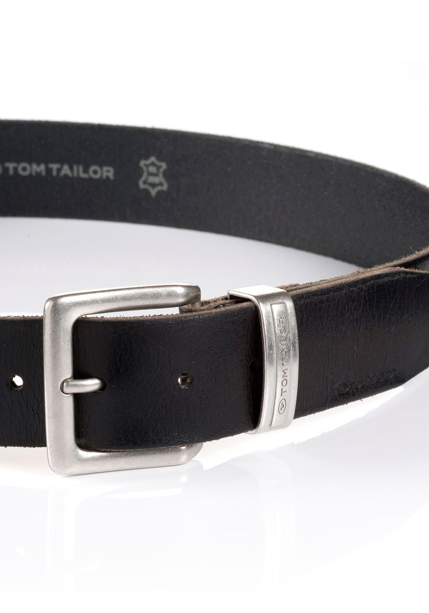 Tom Tailor Leren riem TTJACOB Lichte oppervlakkenerving