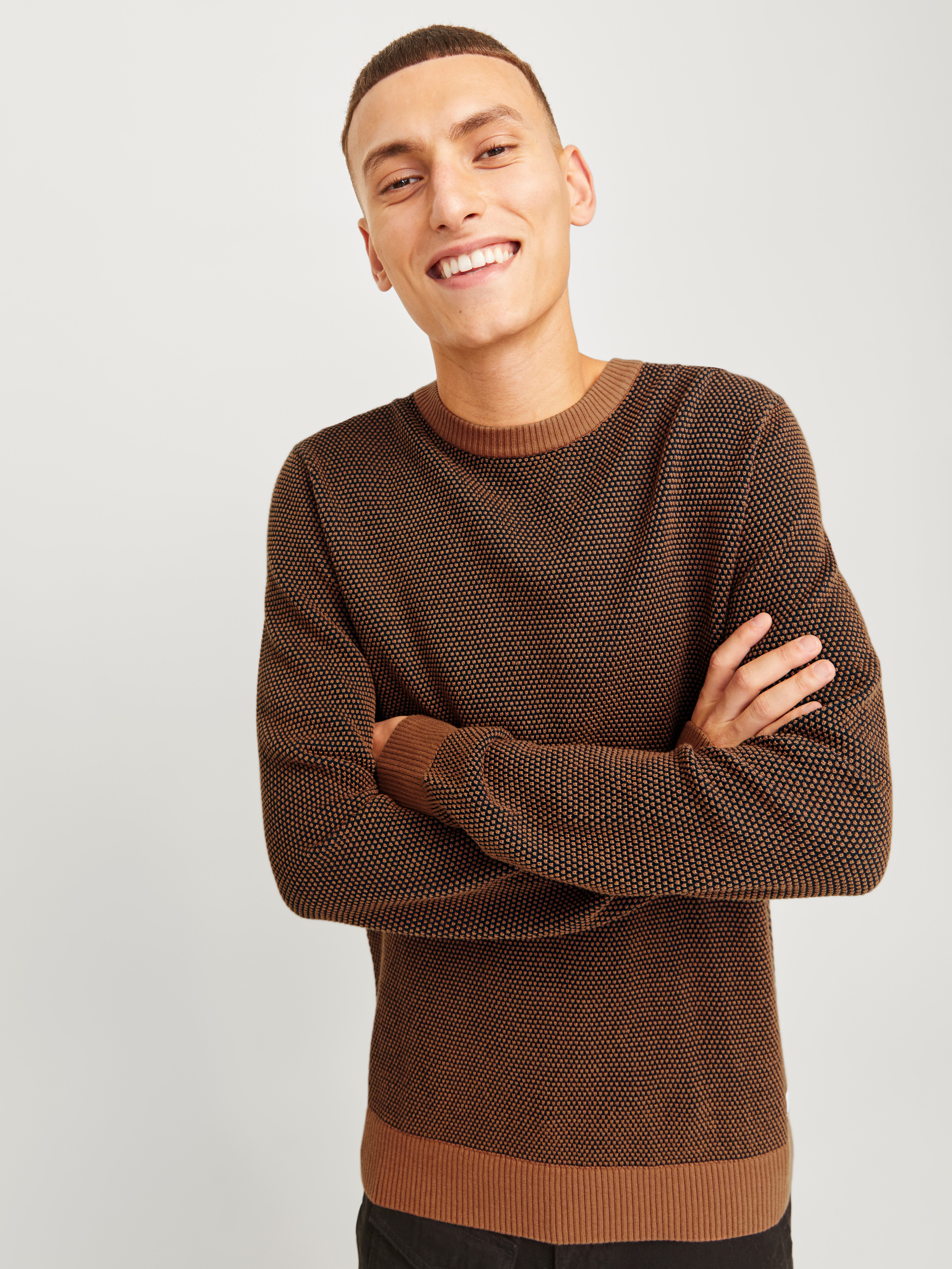 Jack & Jones Trui met ronde hals JJEGLOBE KNIT CREW NECK NOOS