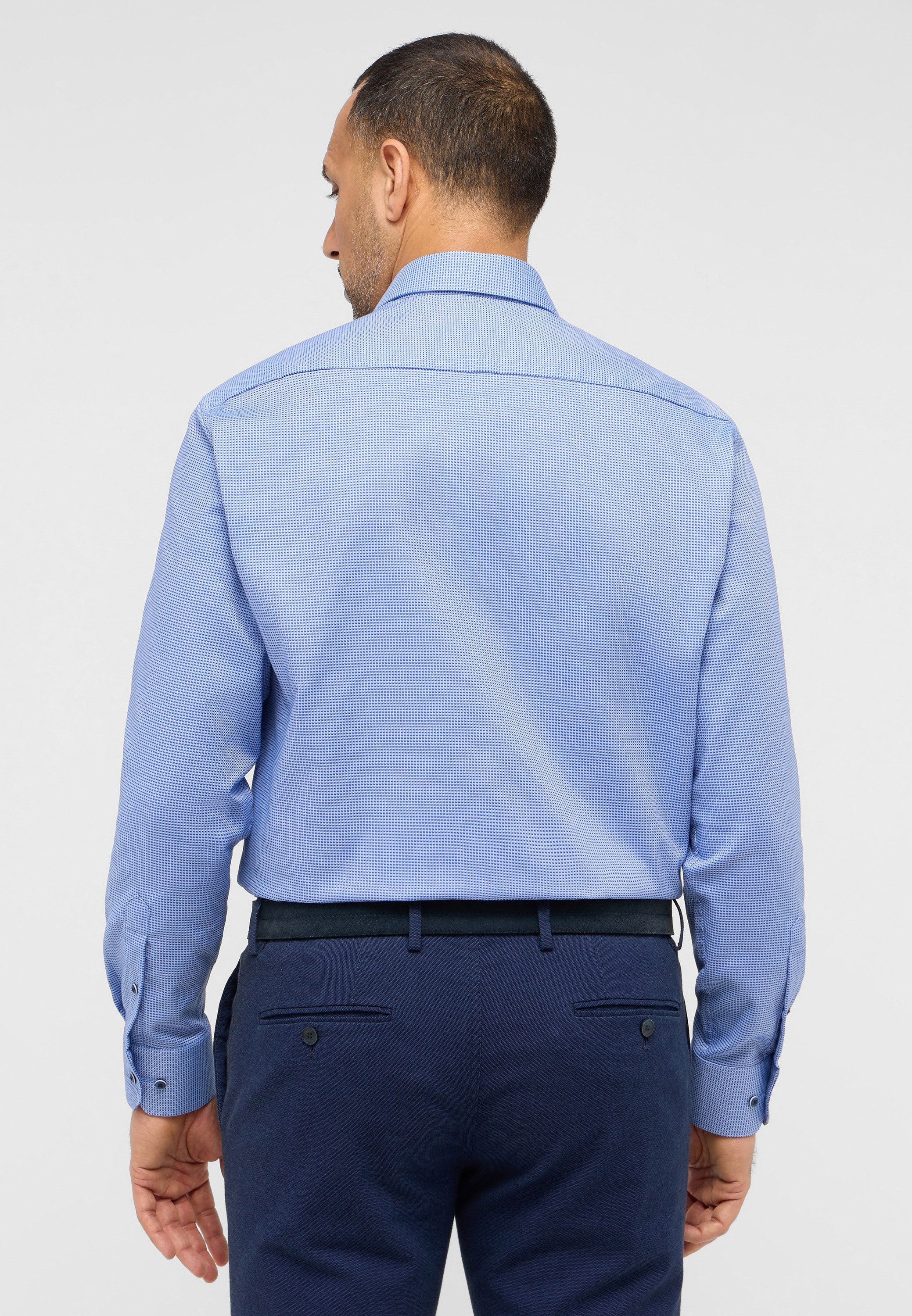 Eterna Overhemd met lange mouwen Comfort fit NON IRON (strijkvrij)