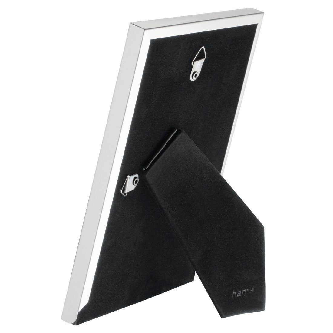 Hama Fotolijst 10 x 15 cm voor 1 foto, om op te hangen en te plaatsen, zilverkleur