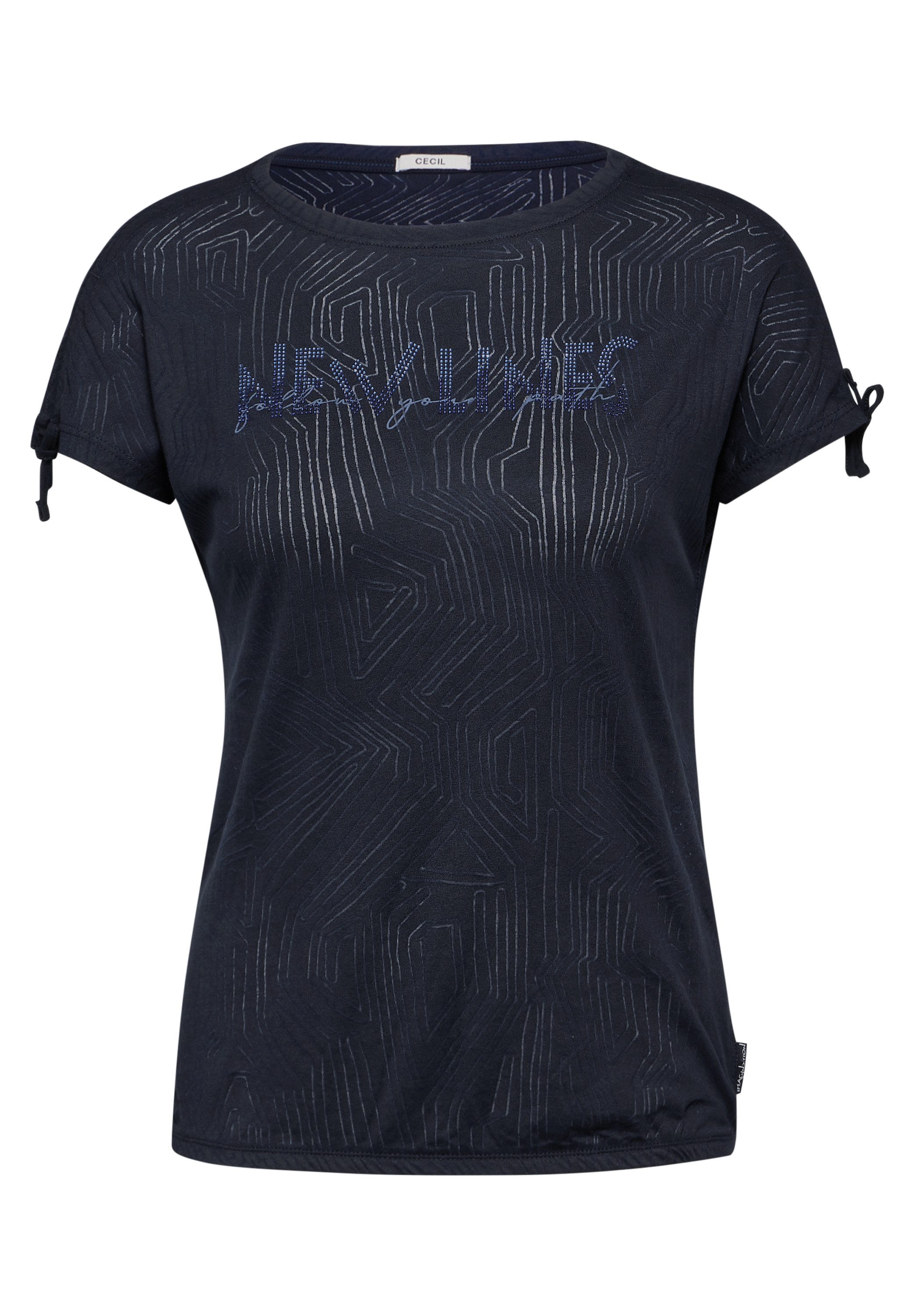 Cecil T-shirt met burn-out patroon