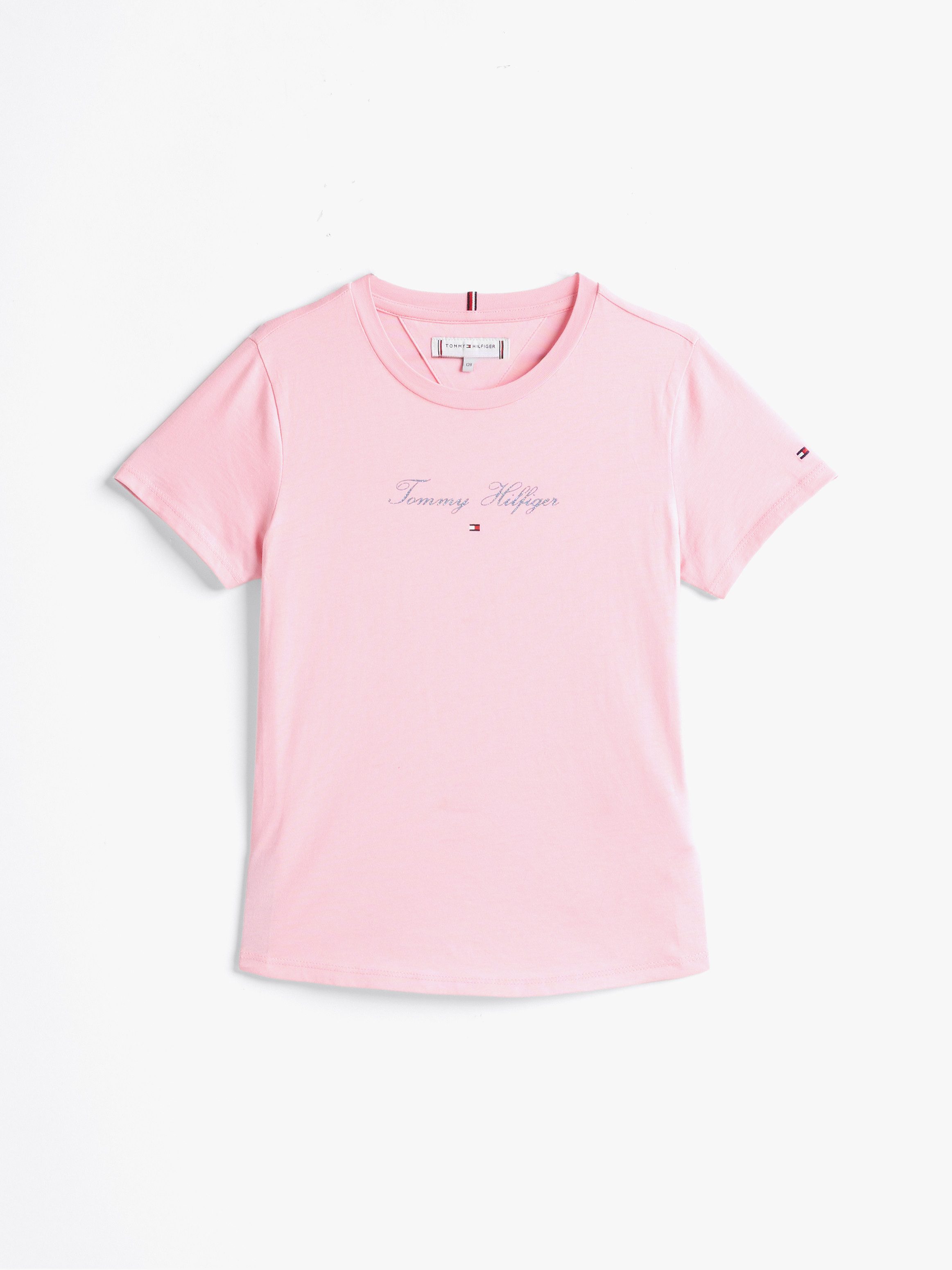 Tommy Hilfiger T-shirt met glinsterend opschrift