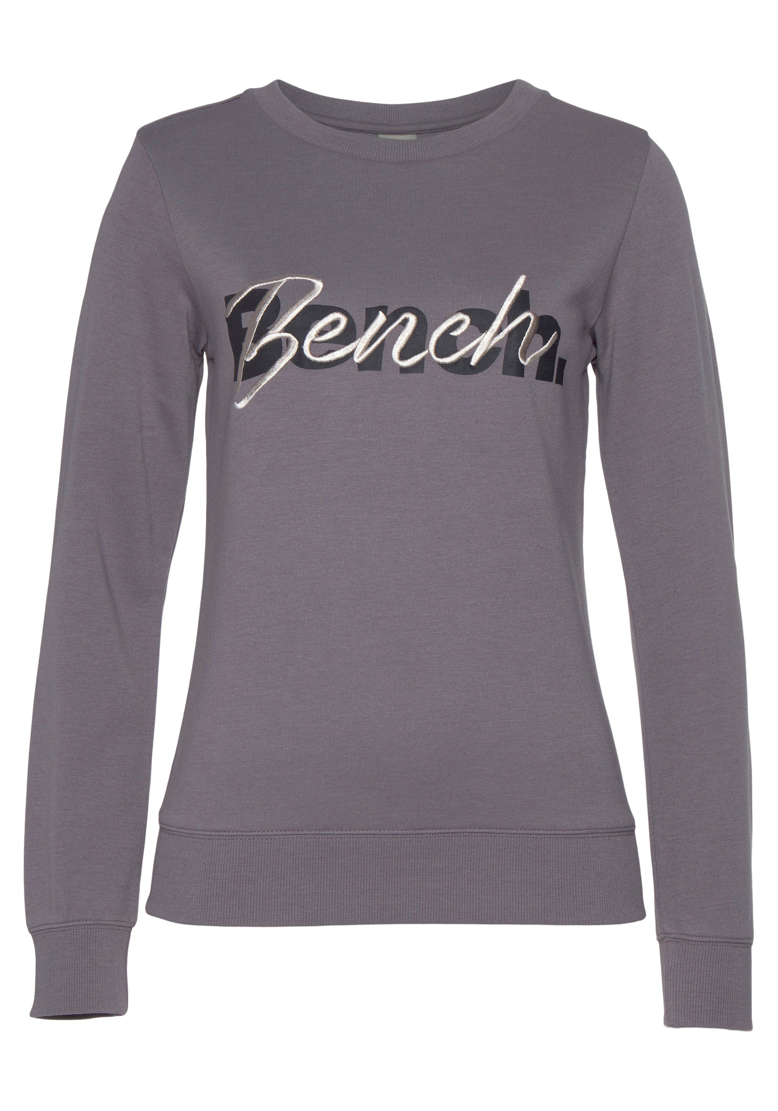 Bench. Loungewear Sweatshirt met logoprint en borduurwerk, loungepak