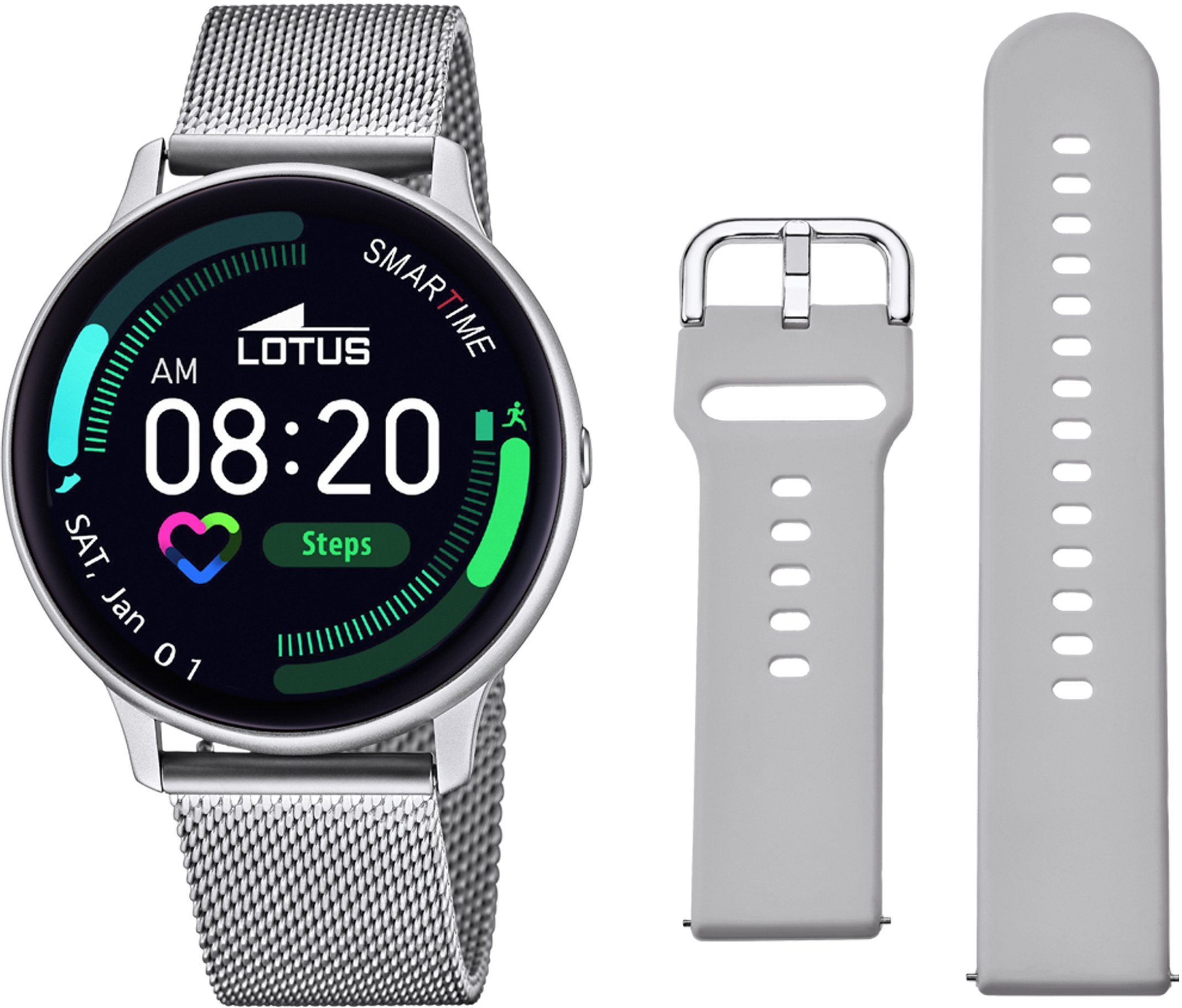 interferentie geest oog Lotus Smartwatch Smartime, 50014/1 (set, 2-delig, Met lichtgrijze silicone,  verwisselbare armband) online shoppen | OTTO
