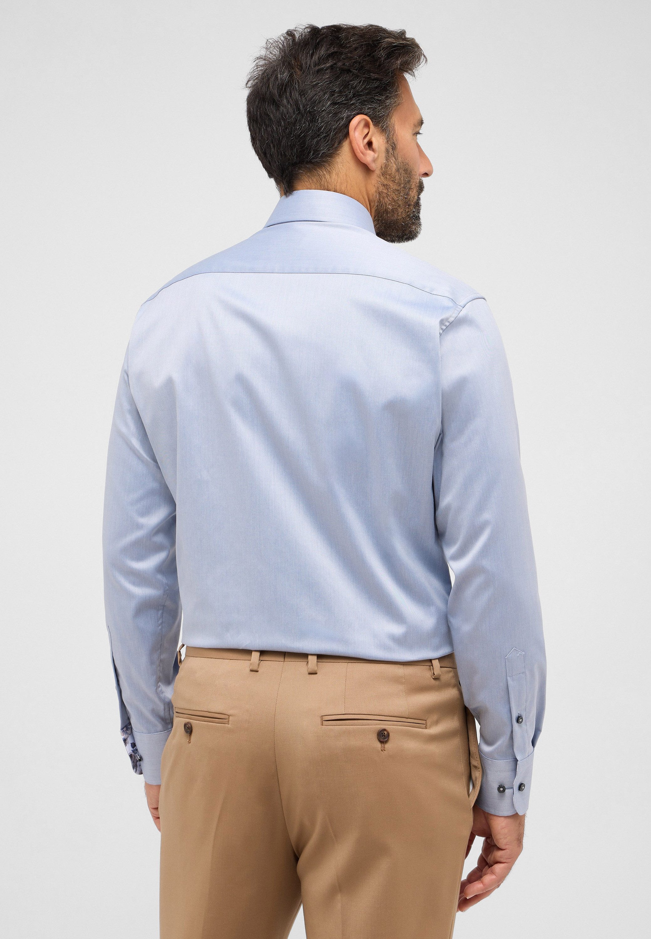 Eterna Overhemd met lange mouwen MODERN FIT NON IRON (strijkvrij)