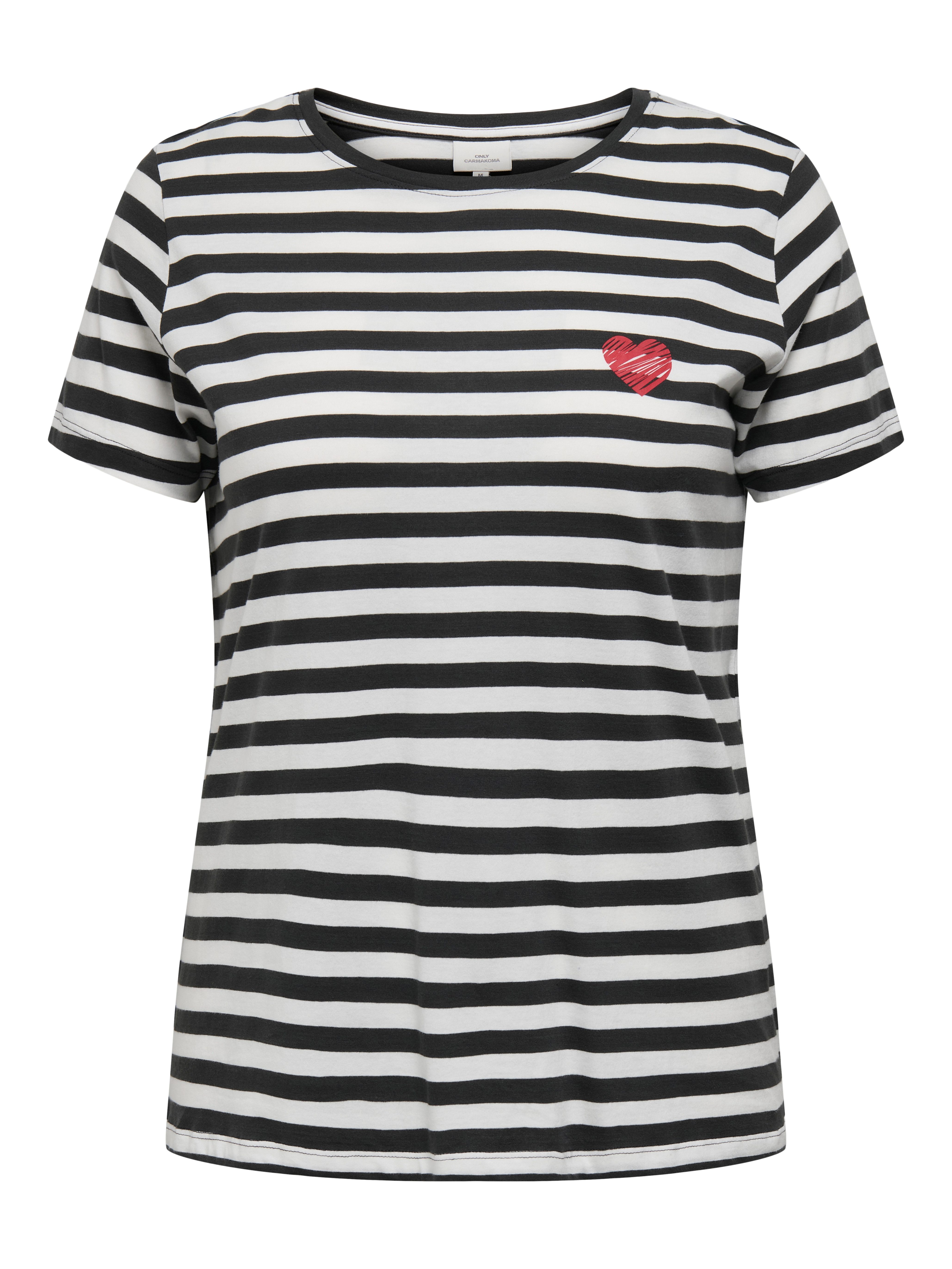ONLY CARMAKOMA Shirt met korte mouwen CARMOODY LIFE SS REG TEE JRS