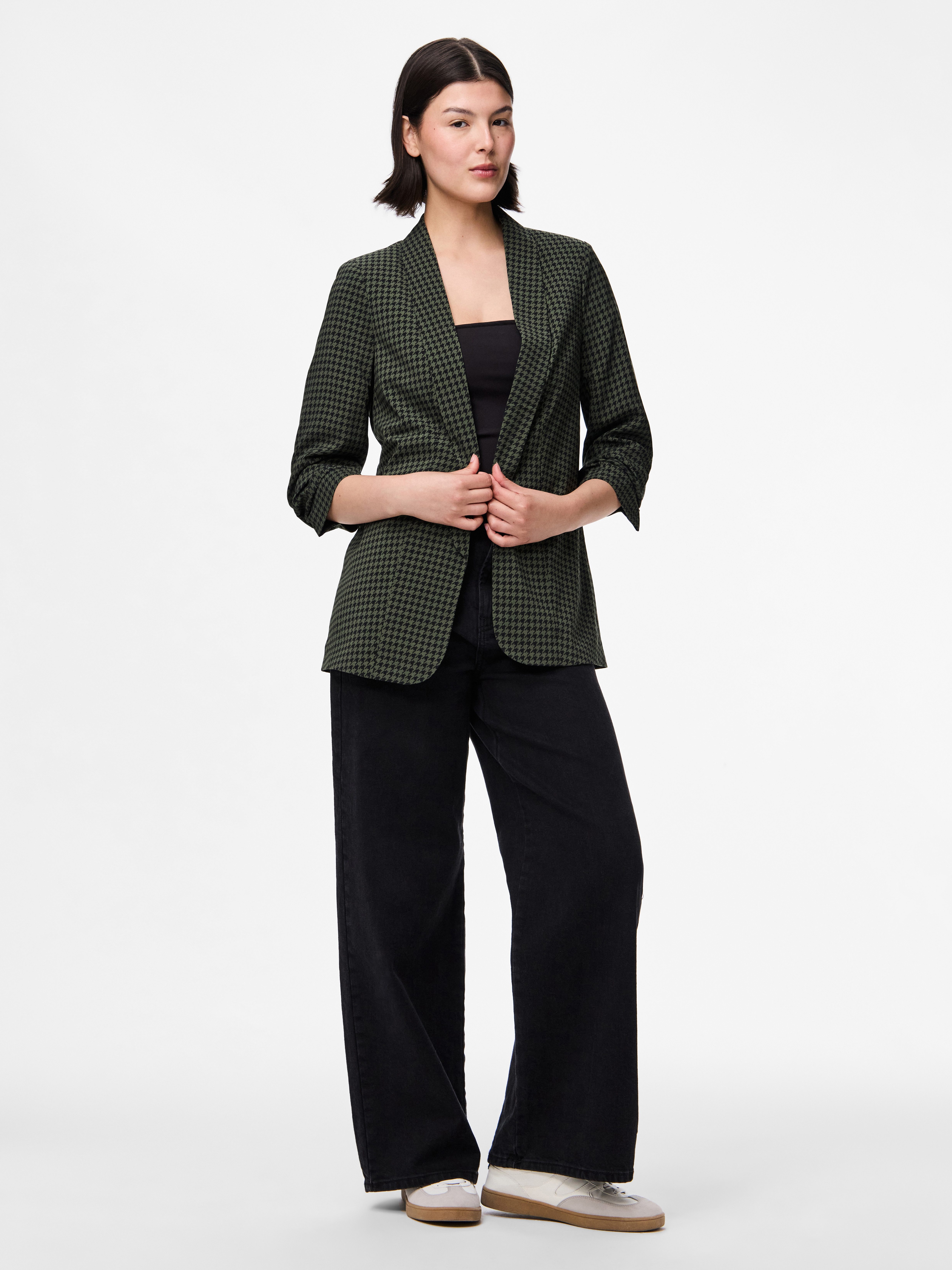 pieces Blouseblazer PCBOSELLA 3/4 PRINTED BLAZER NOOS