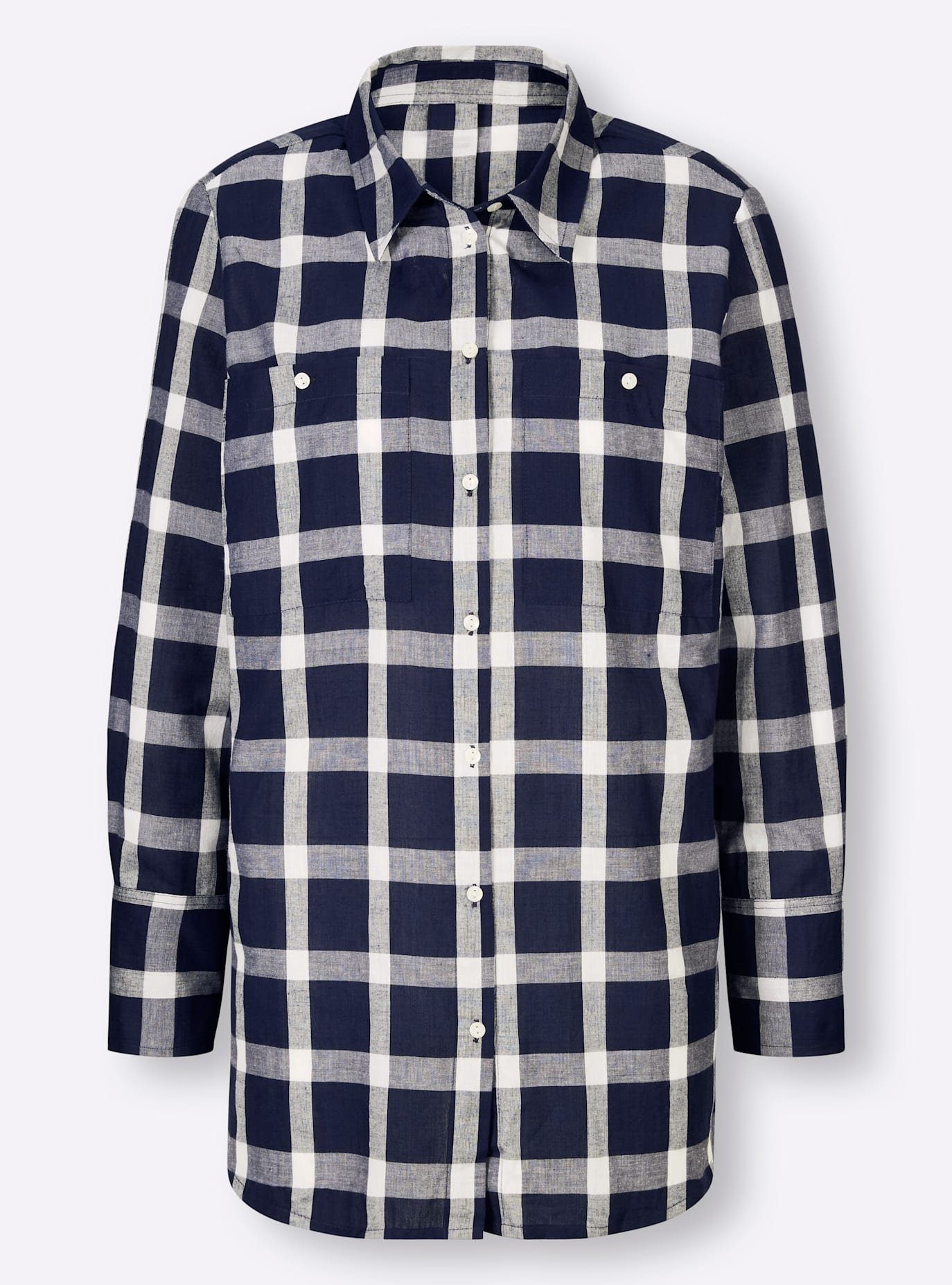 heine Geruite blouse
