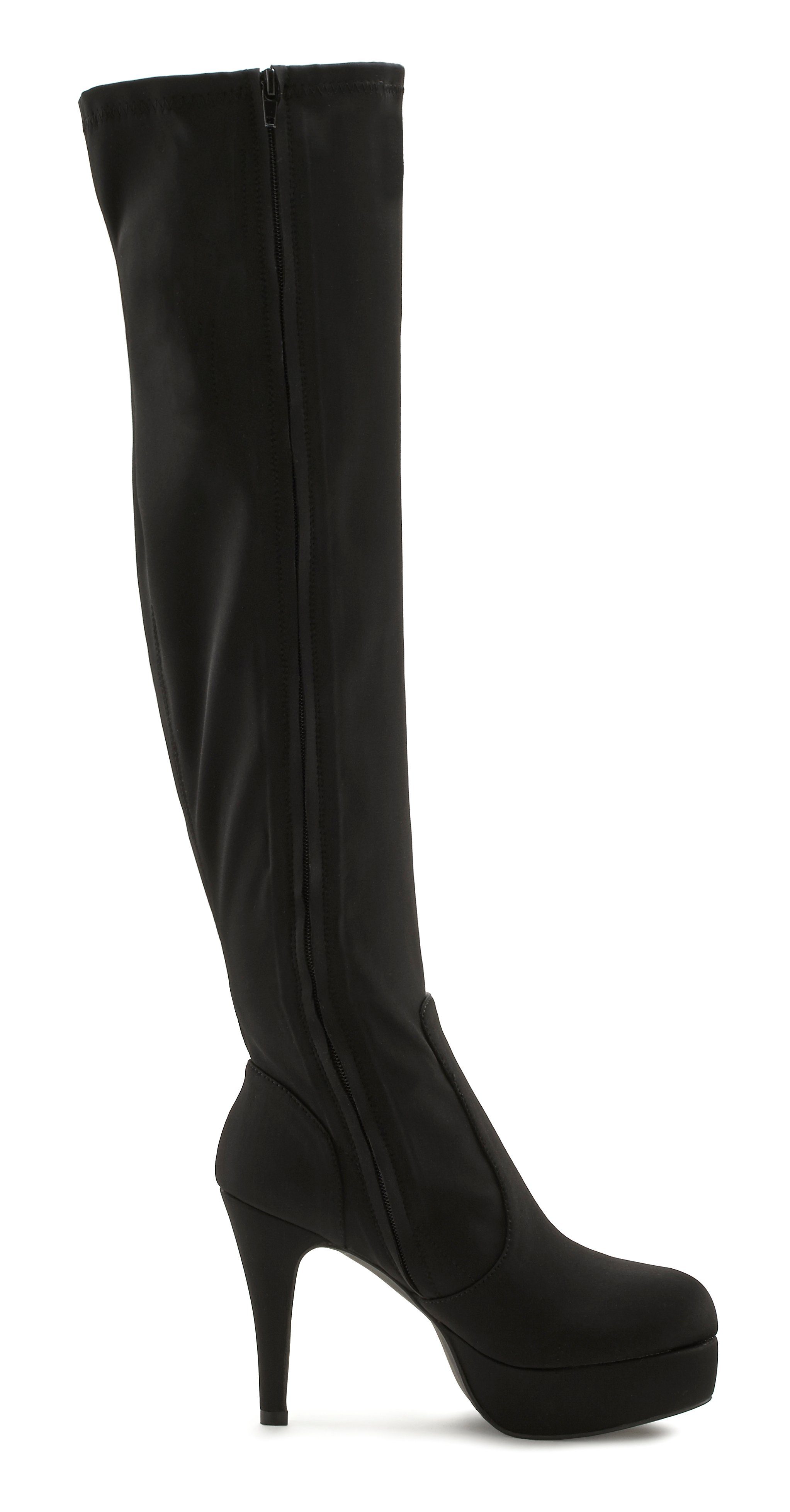 Lascana Belle Affaire Overknee-laarzen met lange schacht, hoge hak enkellaarsjes, slouchy boots