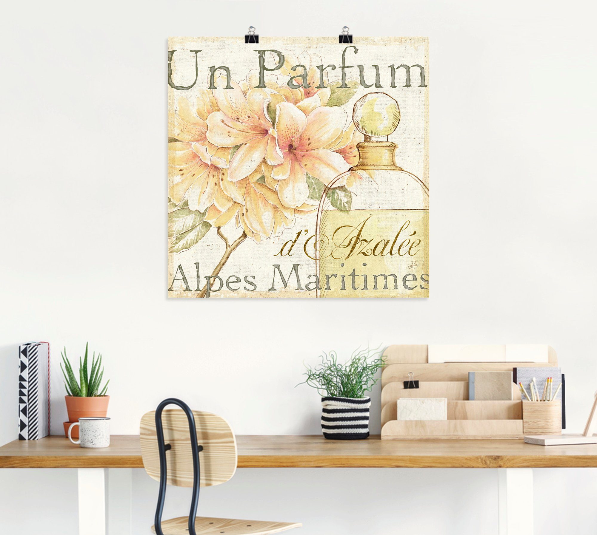 Artland Poster Bloemen en parfum III als artprint op linnen, muursticker of poster in verschillende maten