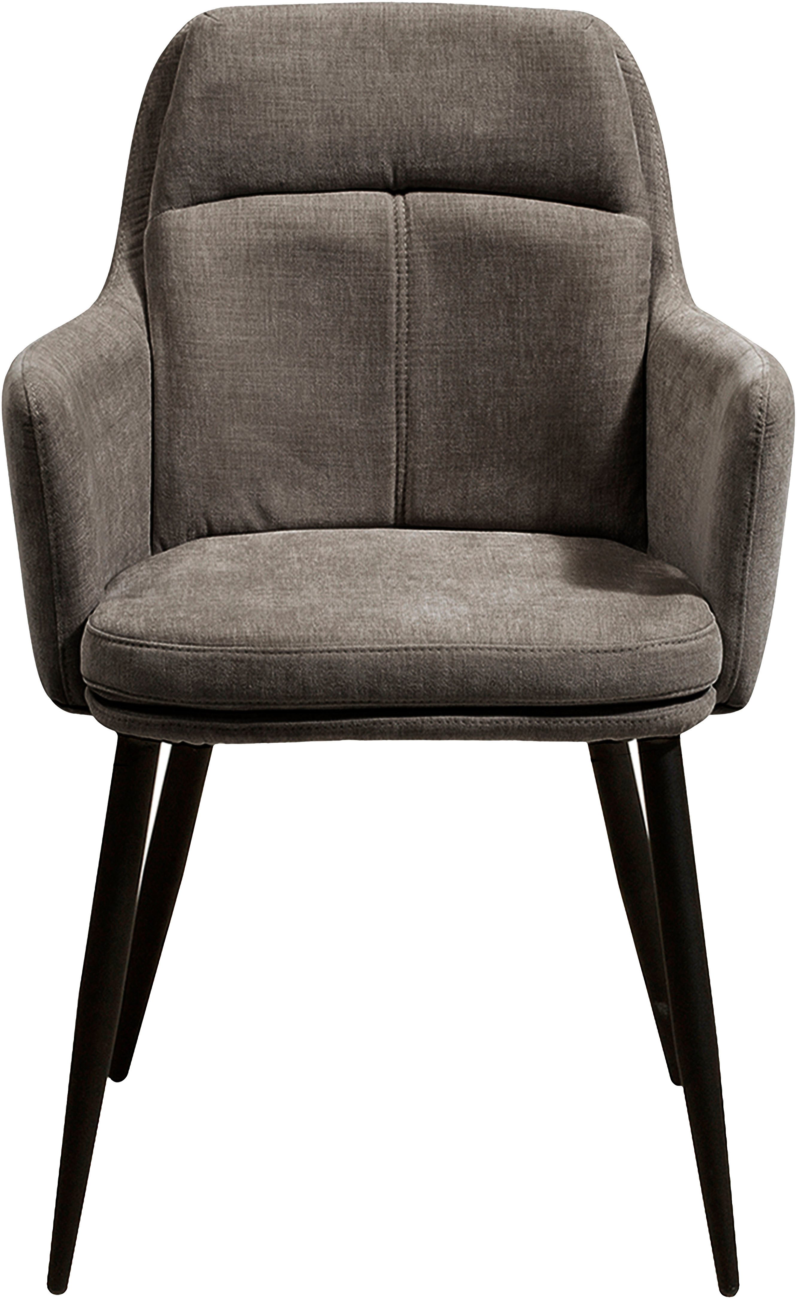 OMG Design Stoel met armleuningen DONNA Zitkuip, comfortabel gepolsterd, eetkamerstoel (set)