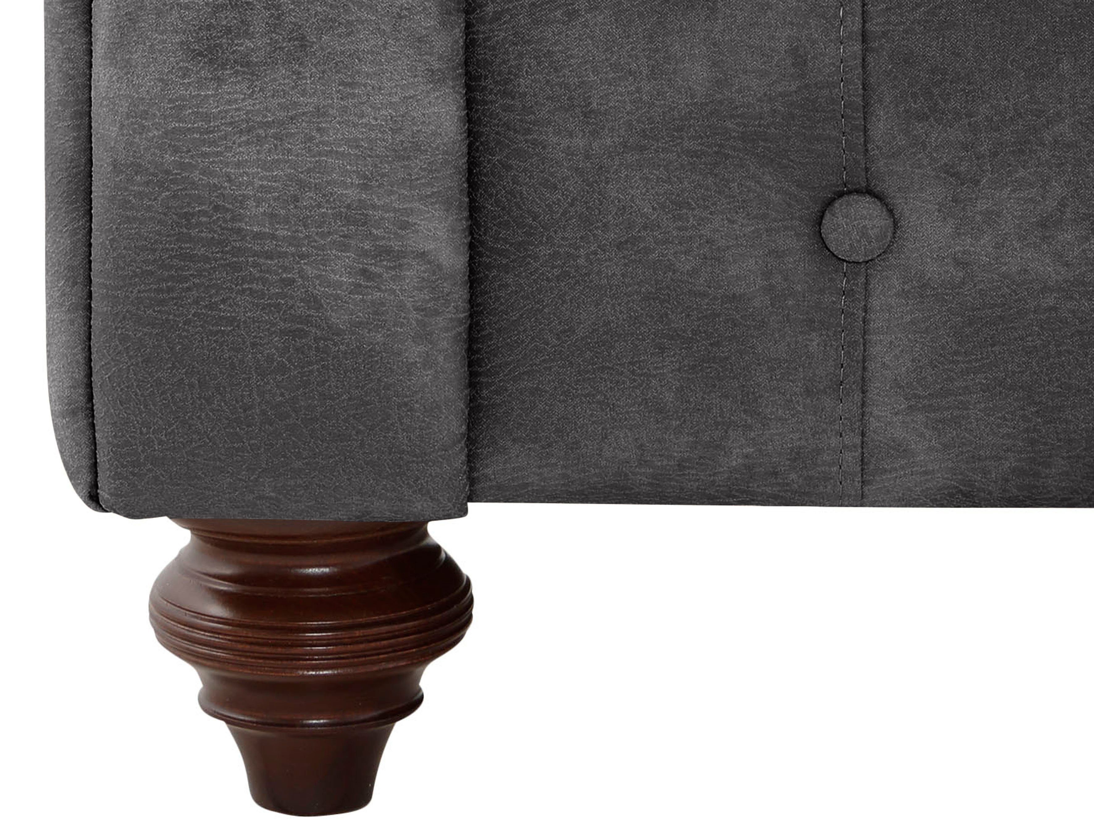 Home affaire Fauteuil Chesterfield B/D/H: 105/69/74 cm met hoogwaardige knoopdetails, ook in leer