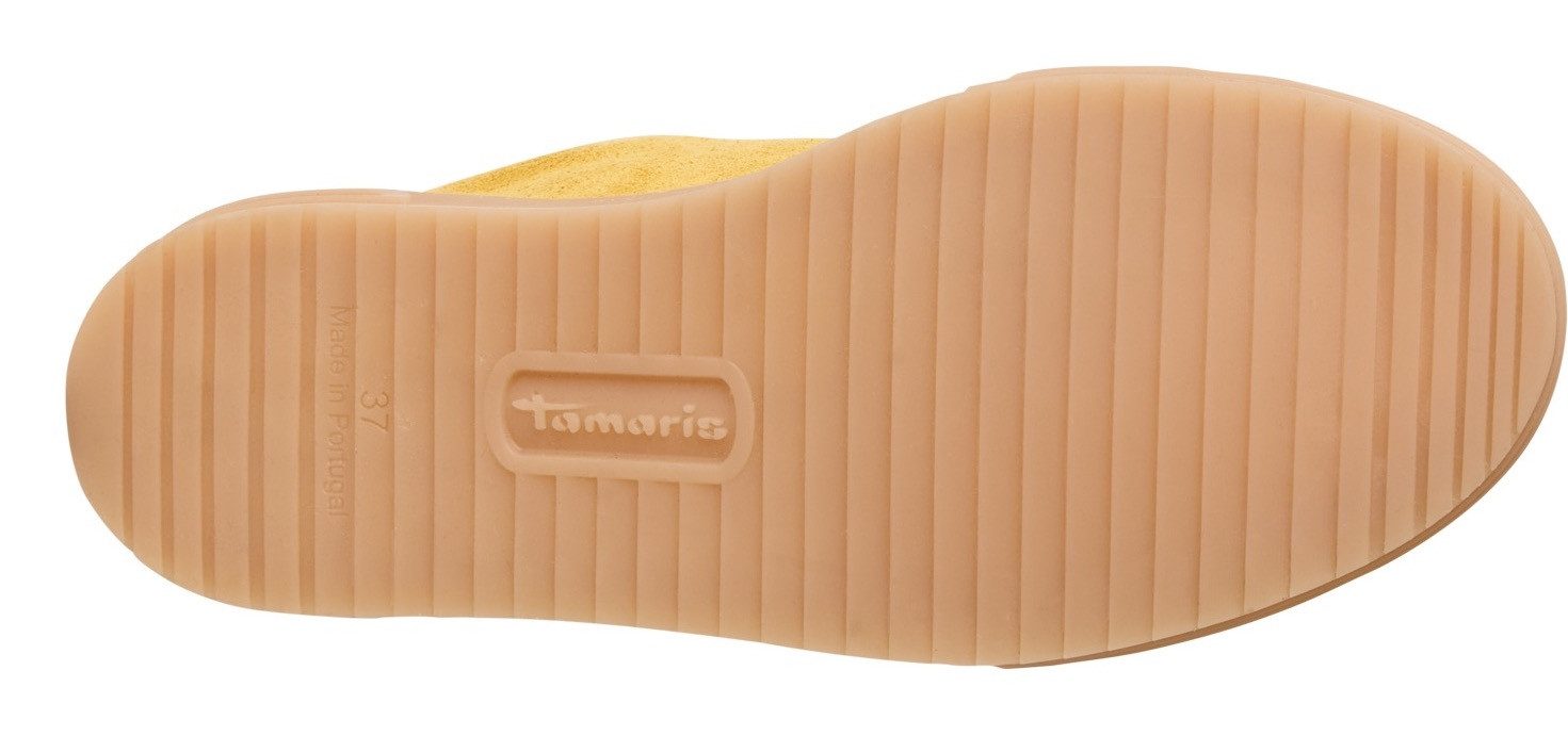 Tamaris Plateausneakers veterschoen, lage schoen, vrijetijdsschoen met gepolsterde schachtversteviging