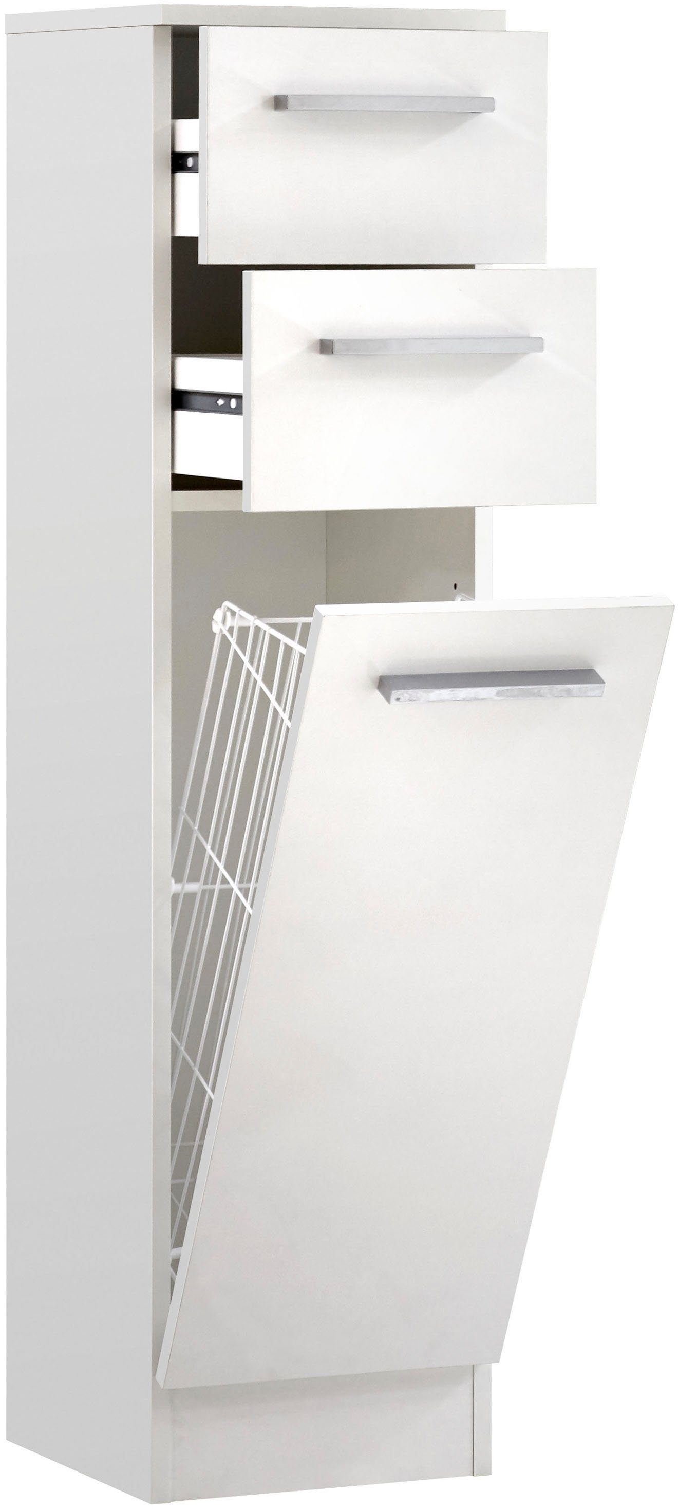 Saphir Onderkast Quickset 335 Badkamermeubel, 1 waslade, 2 laden, 30 cm breed