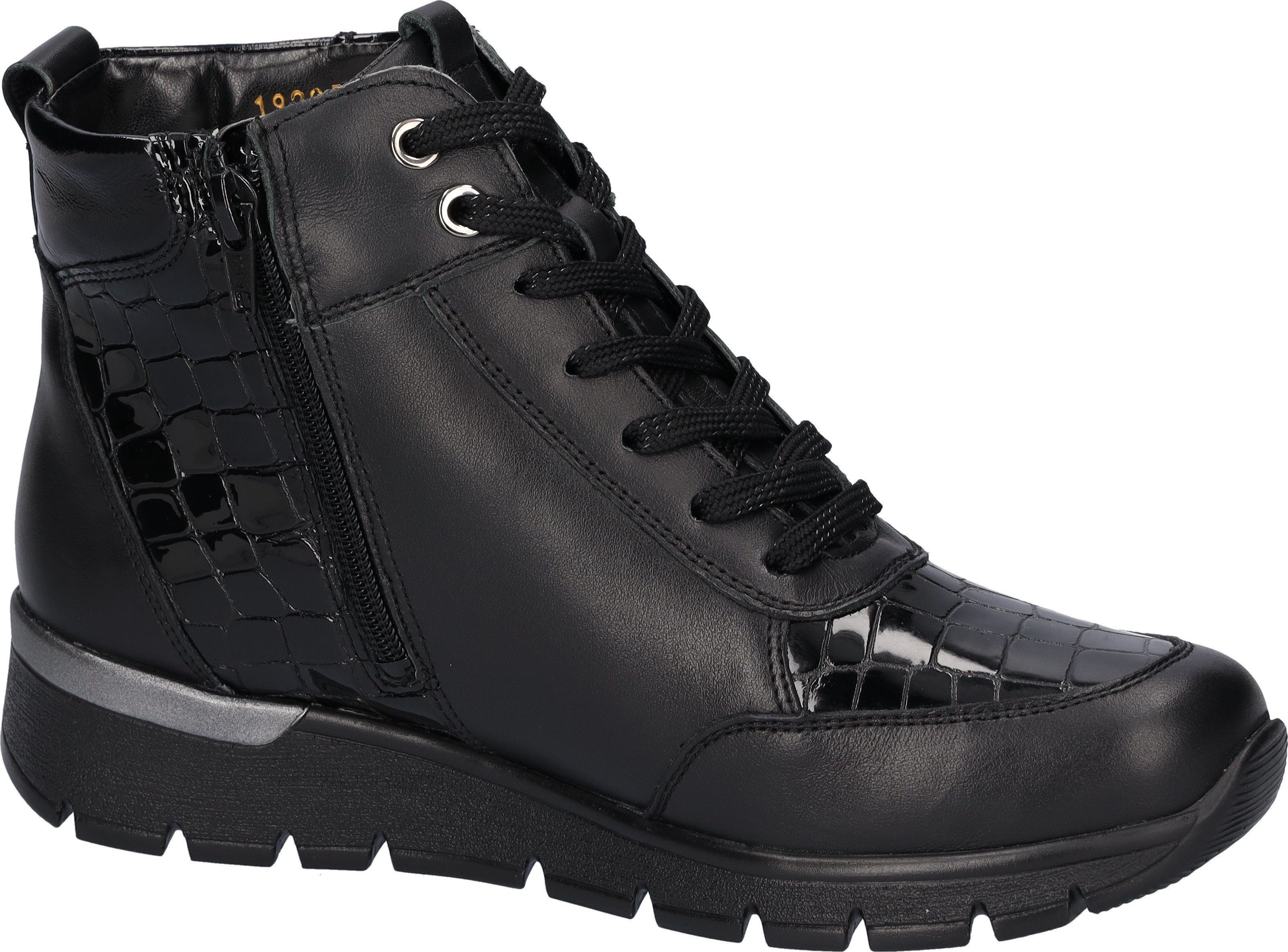 Waldläufer Veterschoenen K-RAMONA , enkellaars, comfortabele schoen met binnenrits, k-breedte