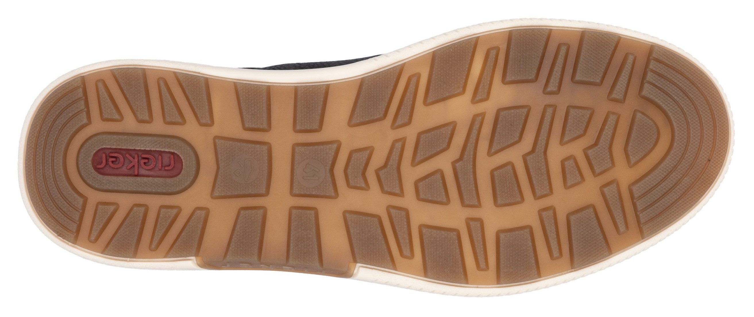 Rieker Slip-on sneakers , vrijetijdsschoen, lage schoen, slipper met memocup-uitrusting