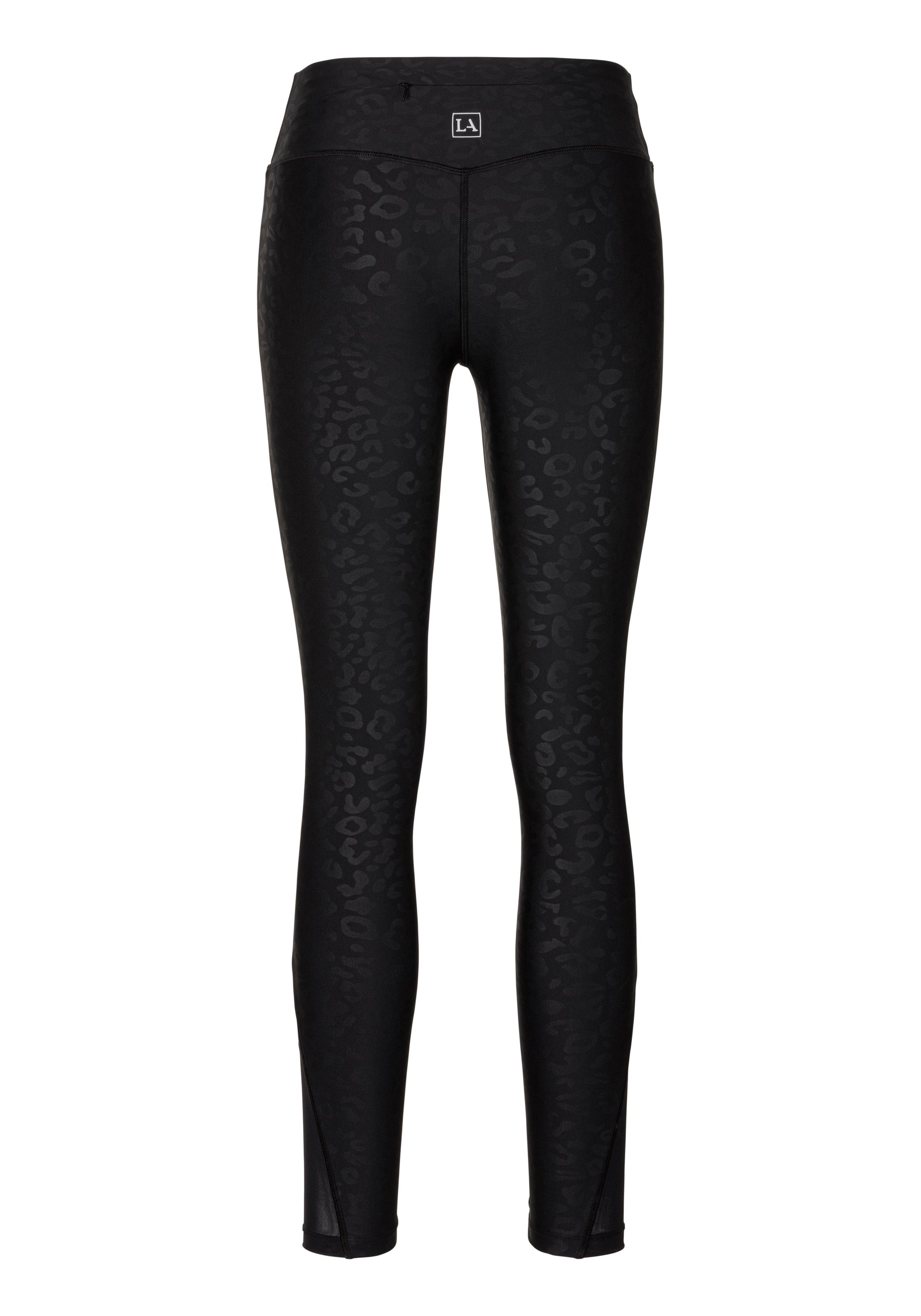 active by Lascana Functionele legging Sportleggings met V-vormige tailleband in leeuwprint