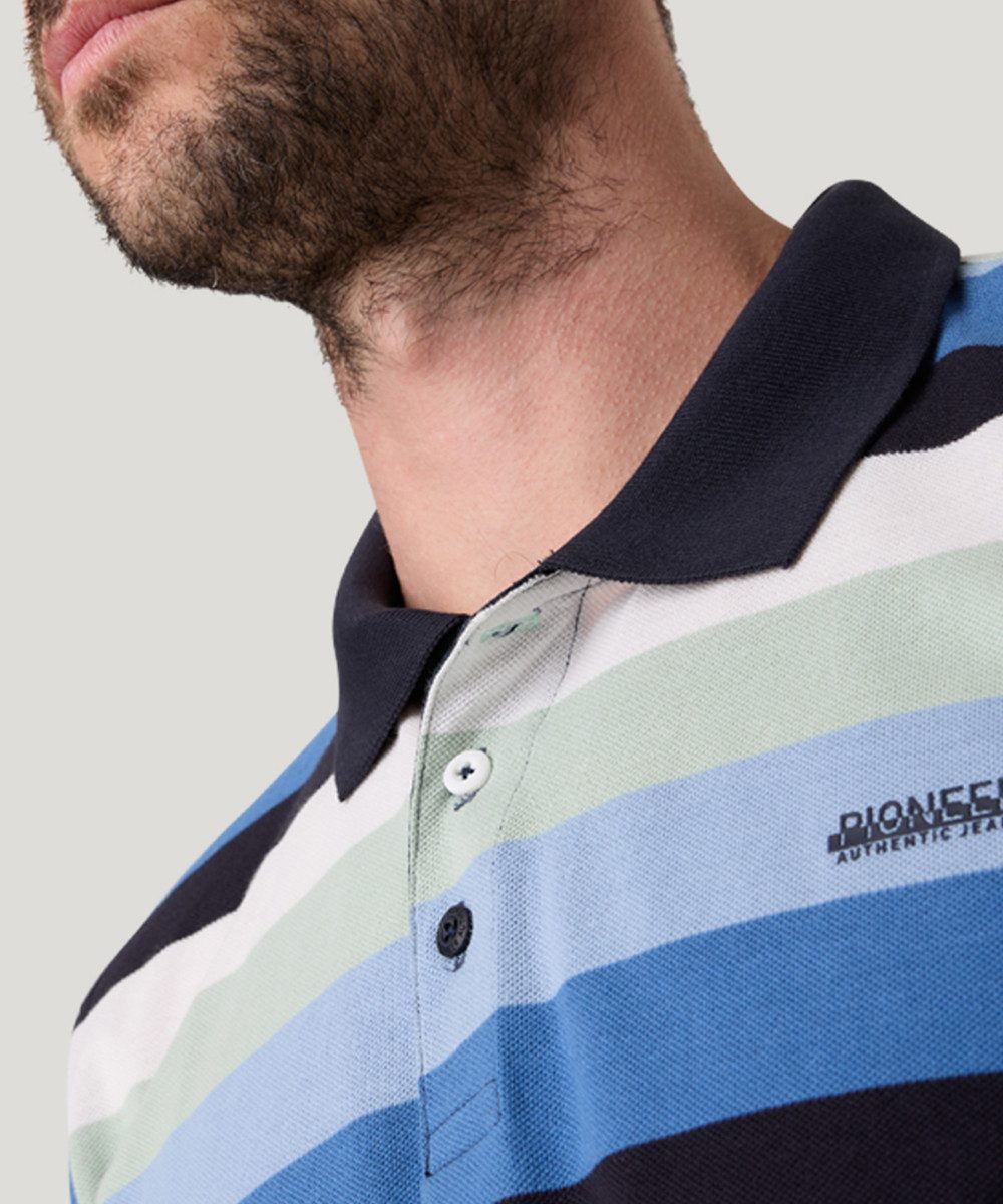 Pioneer Authentic Jeans Poloshirt met gestreept patroon