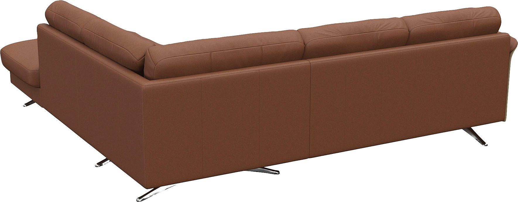 FLEXLUX Hoekbank Glow, super comfortabel door hoogwaardige zitconstructie met binnenvering, L-vorm