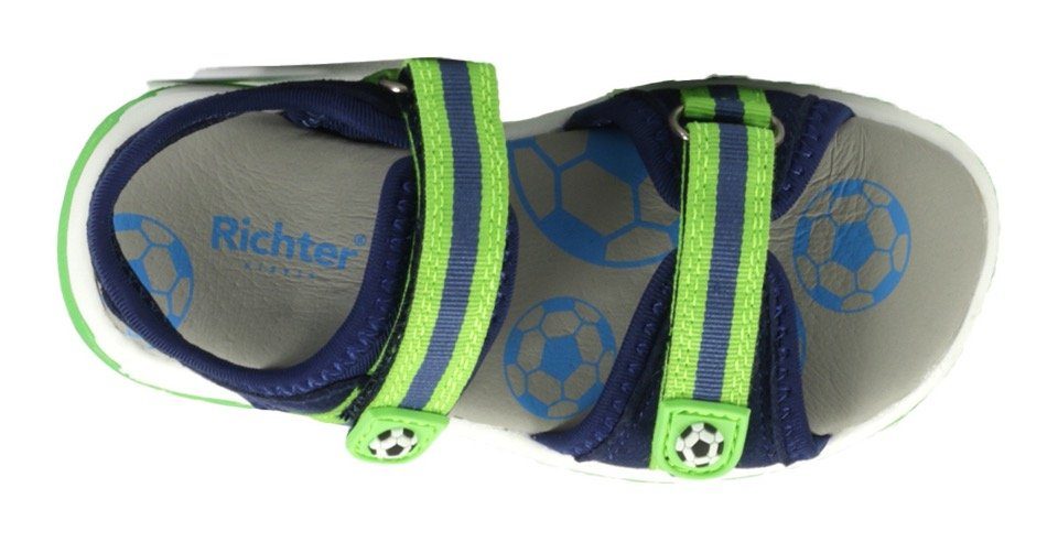Richter Sandalen , zomerschoen, klittenbandschoen, sandaal, met coole voetbal-thema's