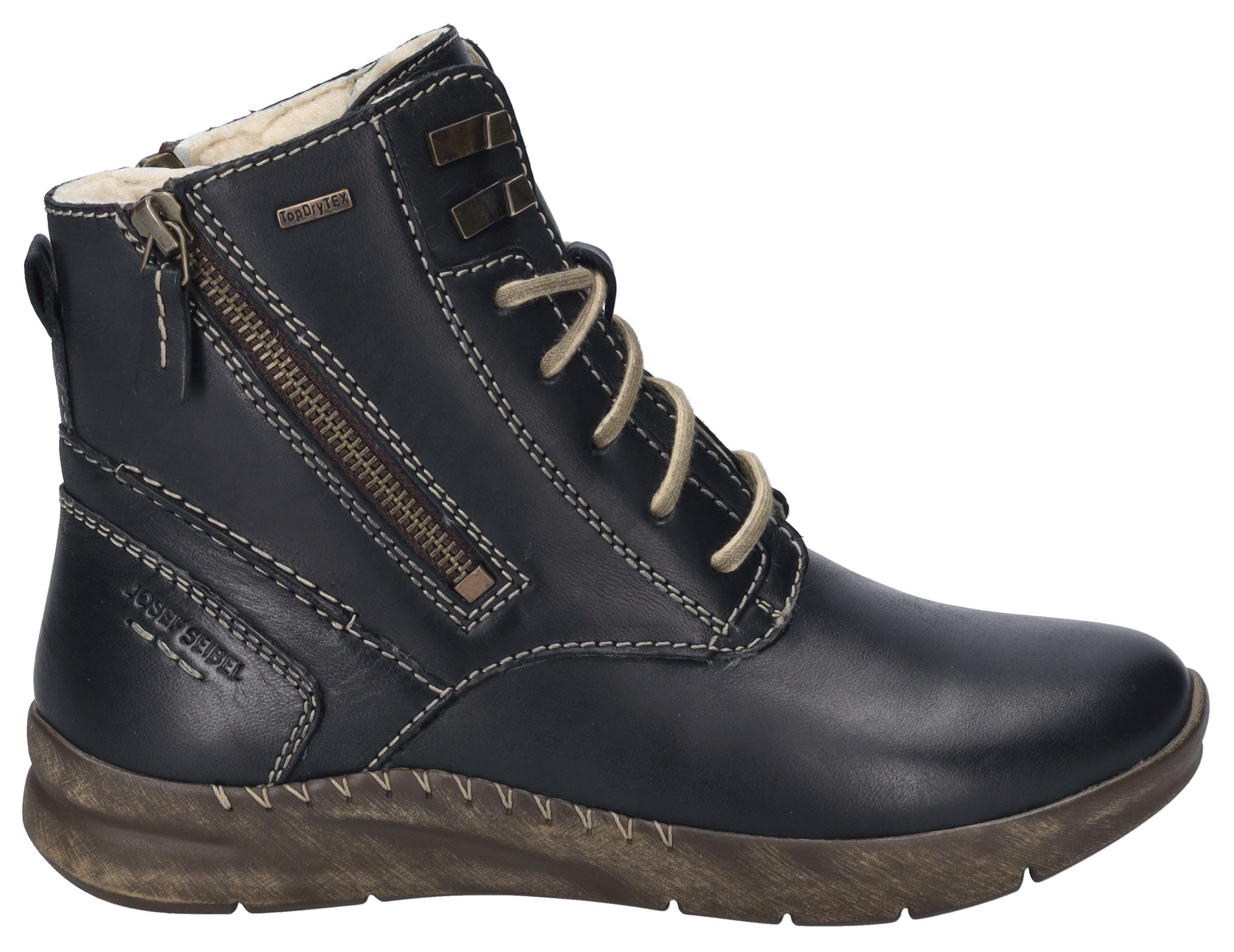 Josef Seibel Winterlaarzen Conny 55 Winterboot, veterschoenen, comfort schoen met warmfutter