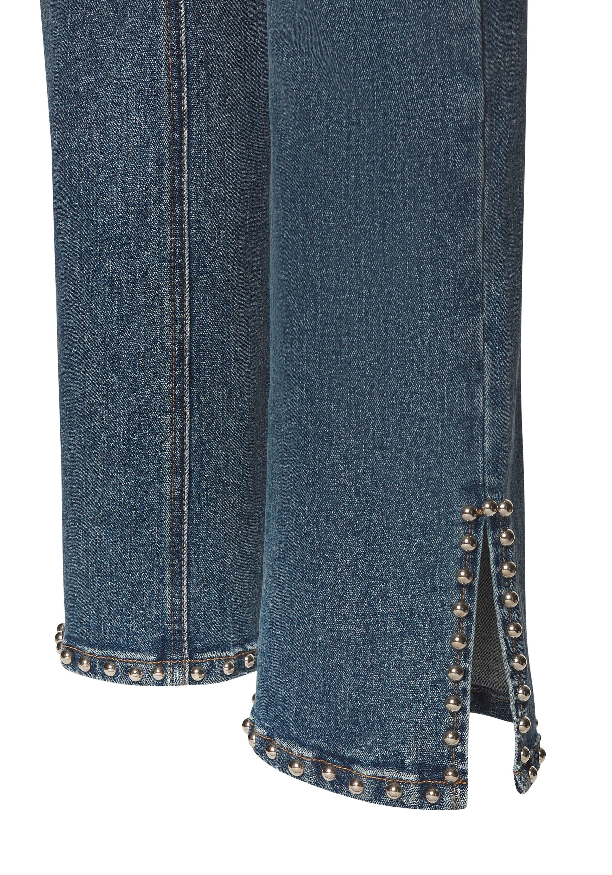 Buffalo Bootcut jeans met split, studs details, skinny jeans, modieus