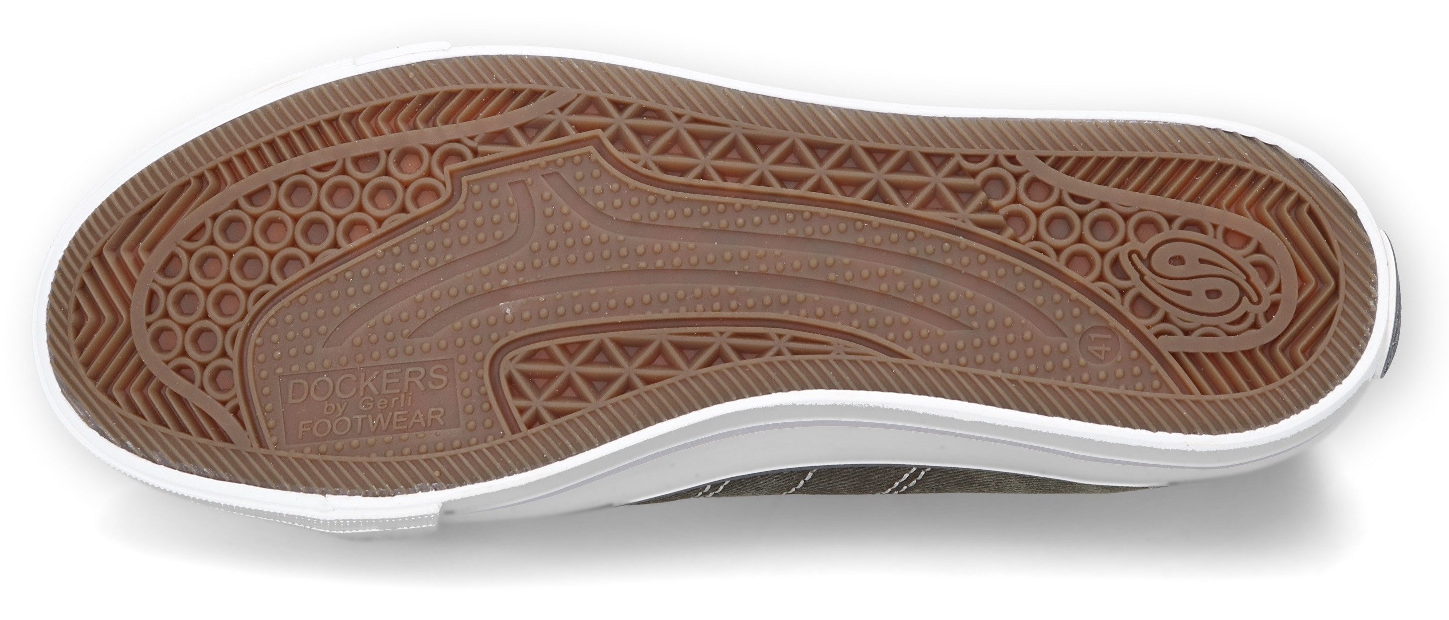 Dockers by Gerli Slip-on sneakers , vrijetijdsschoen, retro sneaker, fake veters, in coole jeanslook