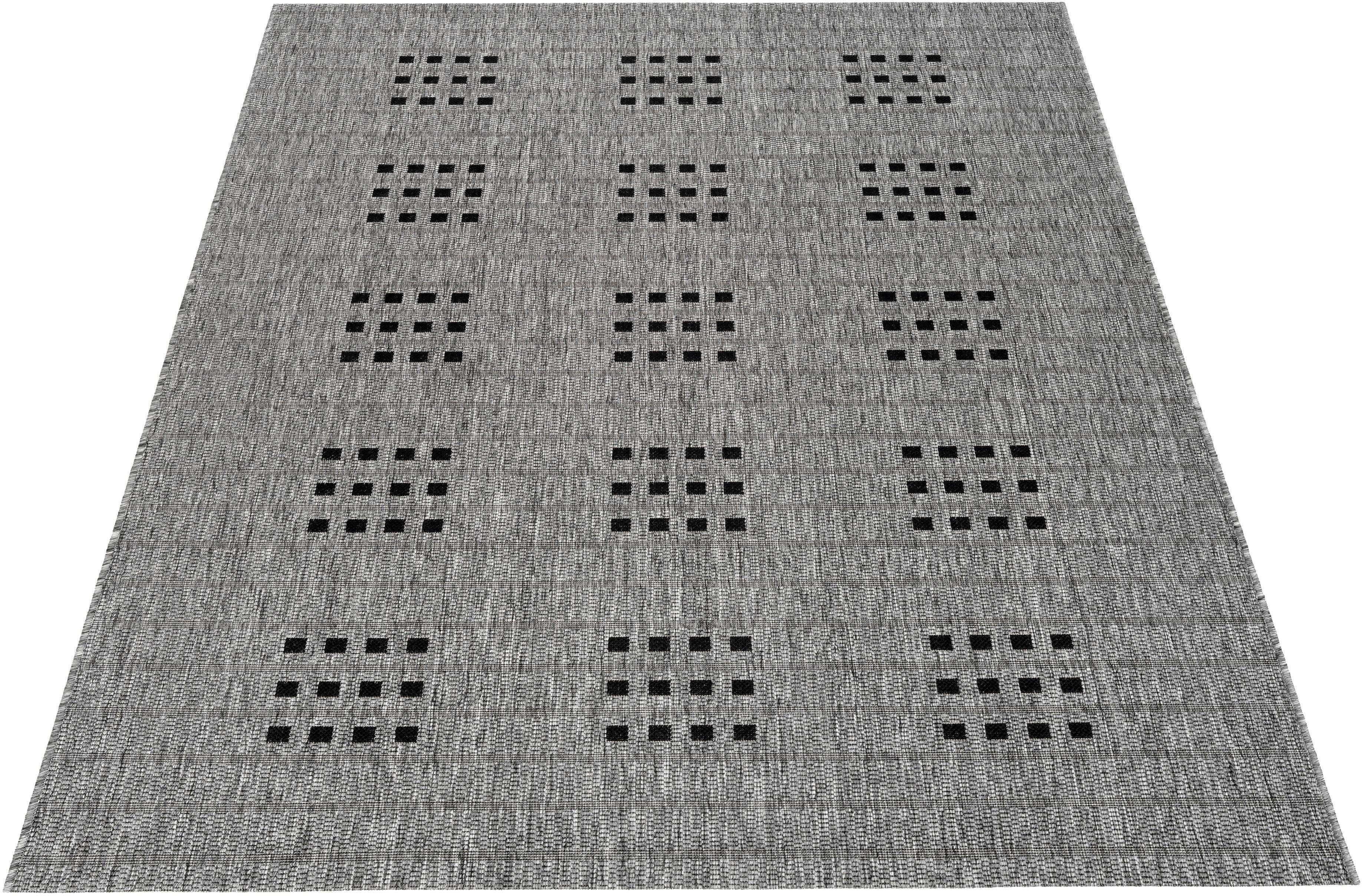 Bruno Banani Vloerkleed Farum In- en outdoor-vloerkleed, weerbestendig & uv-bestendig, bijzonder plat