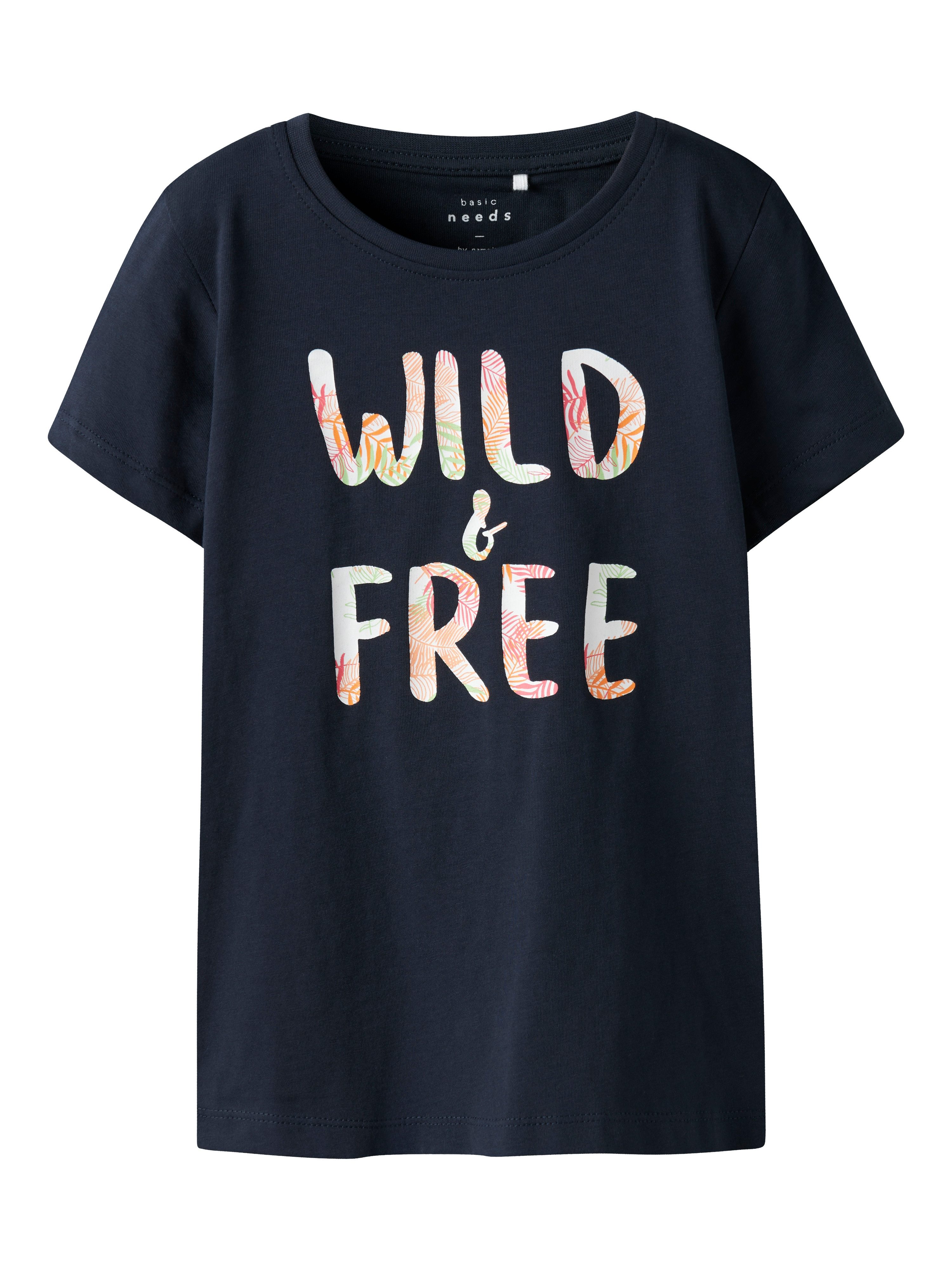 Name It T-shirt NKFVANAYA SS TOP NOOS meisjes t-shirts maat 158 (164) blauw