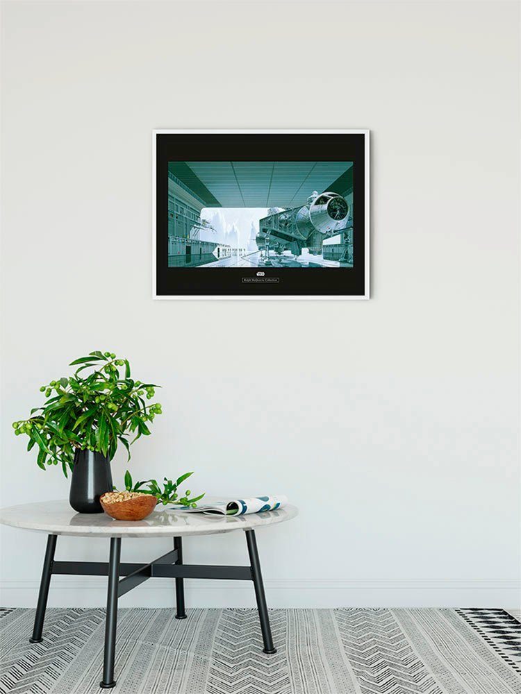 Komar Wanddecoratie Star Wars Classic RMQ Hangar Shuttle Wanddecoratie voor de kinderkamer - zonder lijst (1 stuk)