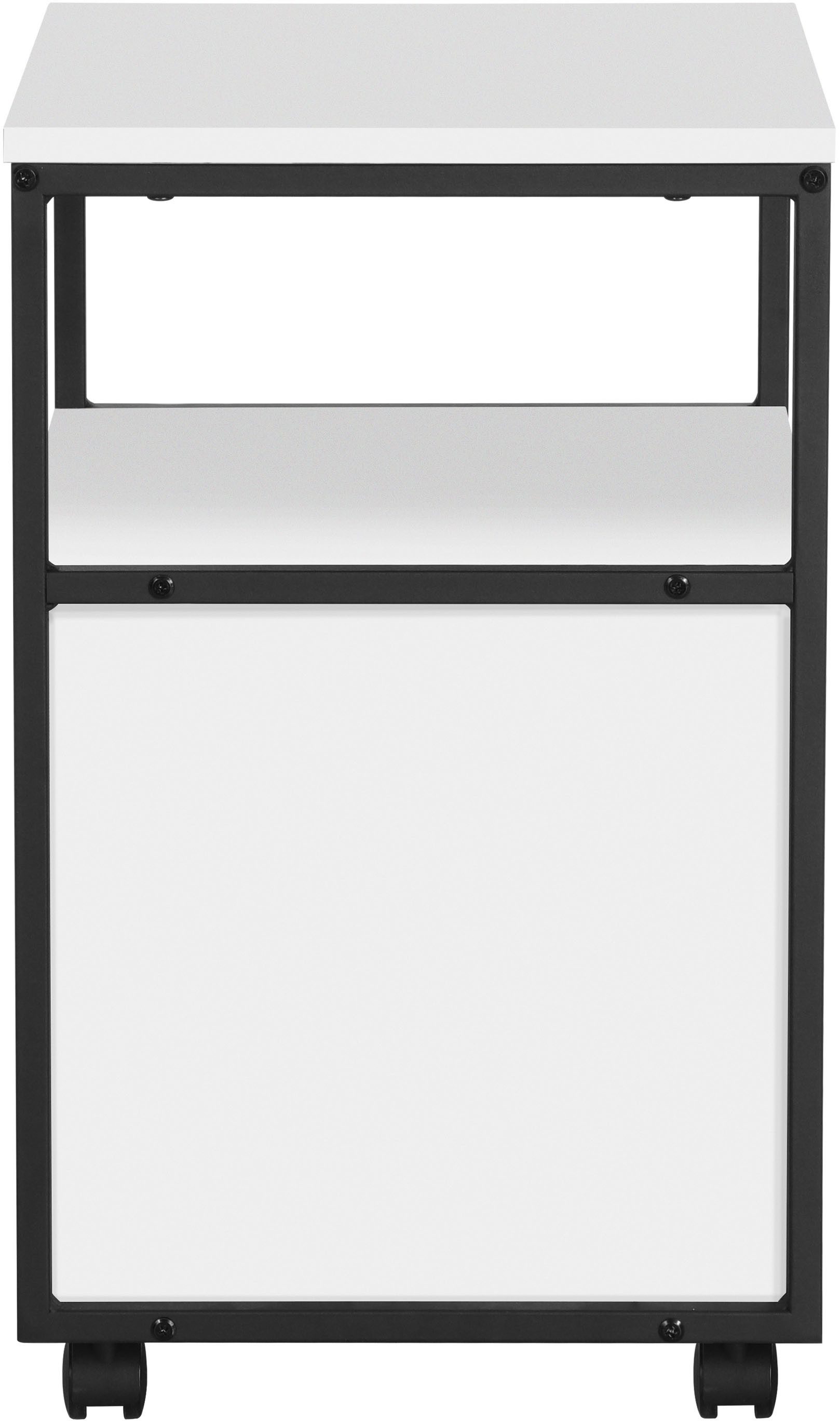 INOSIGN Kastje op wieltjes Korpo Metalen frame, push-to-open, vergrendelbare wielen, breedte 40 cm