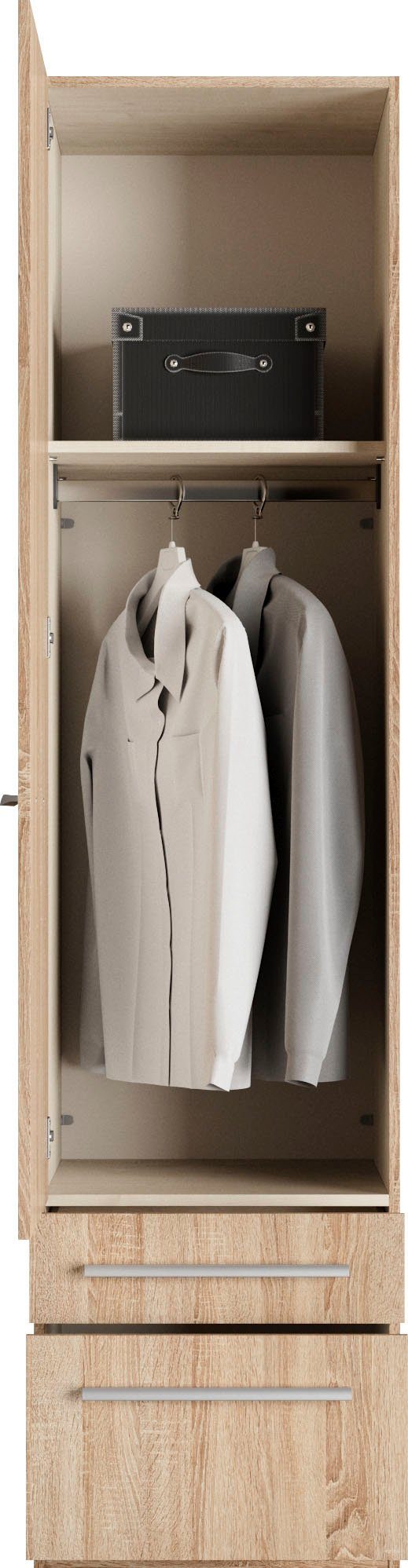 priess Kledingkast Kast garderobe waskast Barcelona in 5 breedtes veel opbergruimte, ruime lades, met spiegel, made in germany