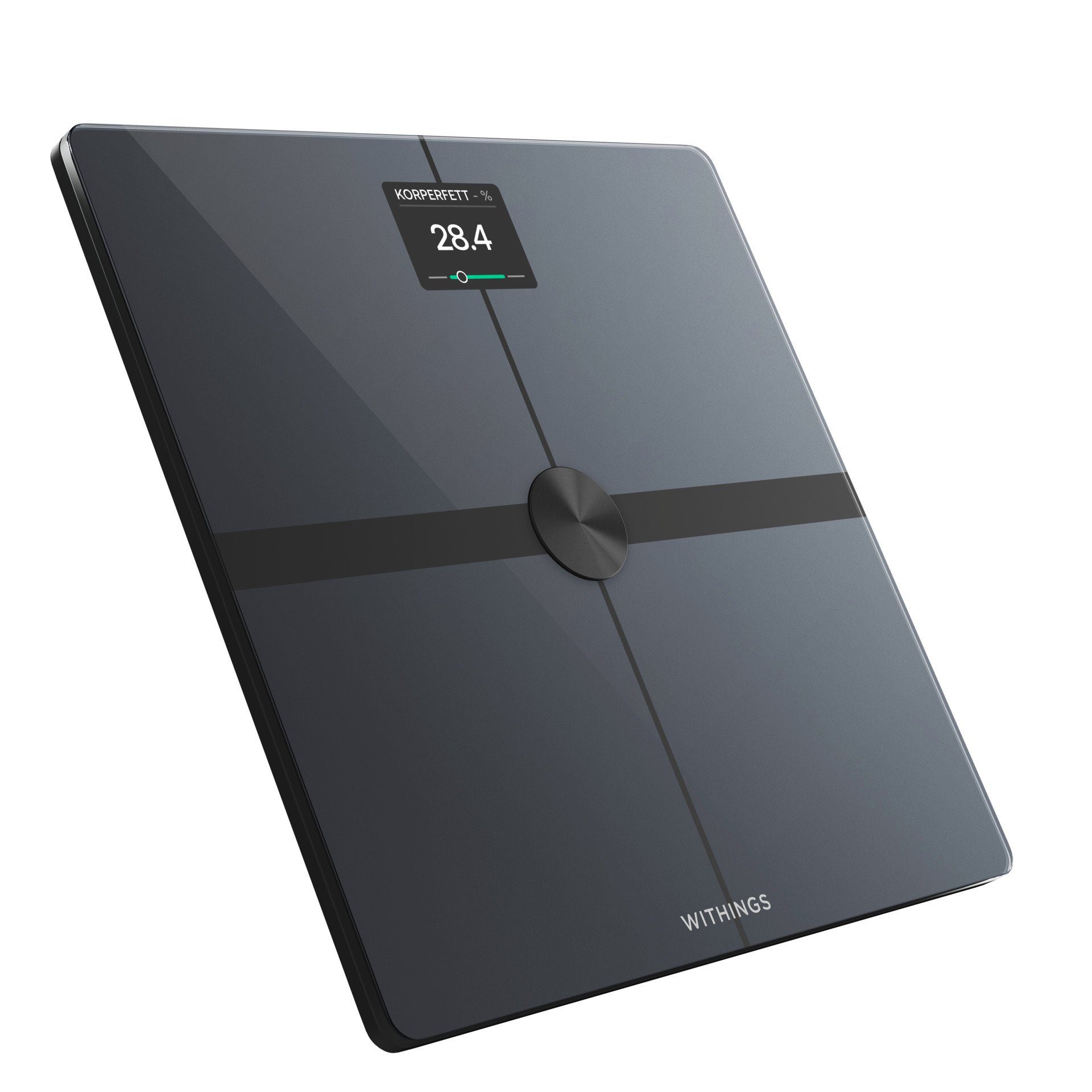 Withings Personenweegschaal Body Smart, inclusief lichaamsvet-/spiermassa automatische detectie en tracking van tot 8 gebruikers