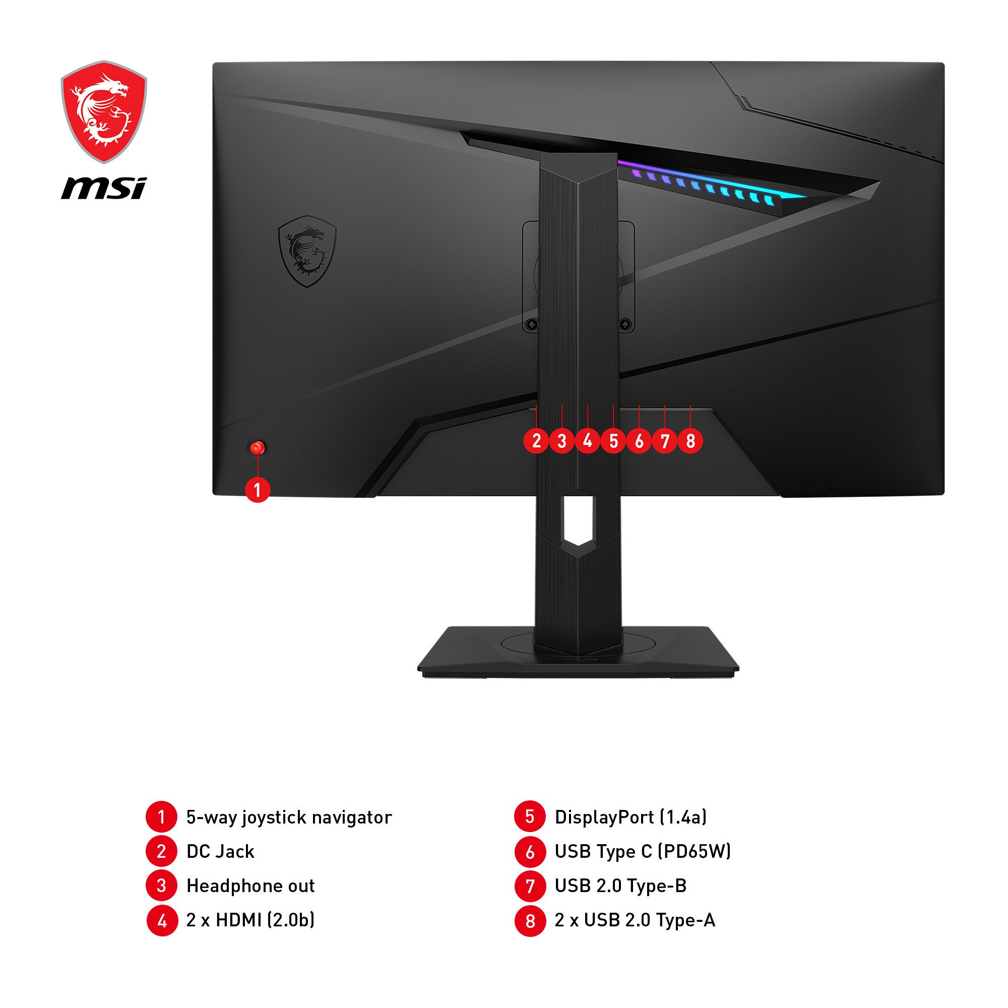MSI Gaming-monitor MAG 274QRF QD E2, 69 cm / 27", WQHD