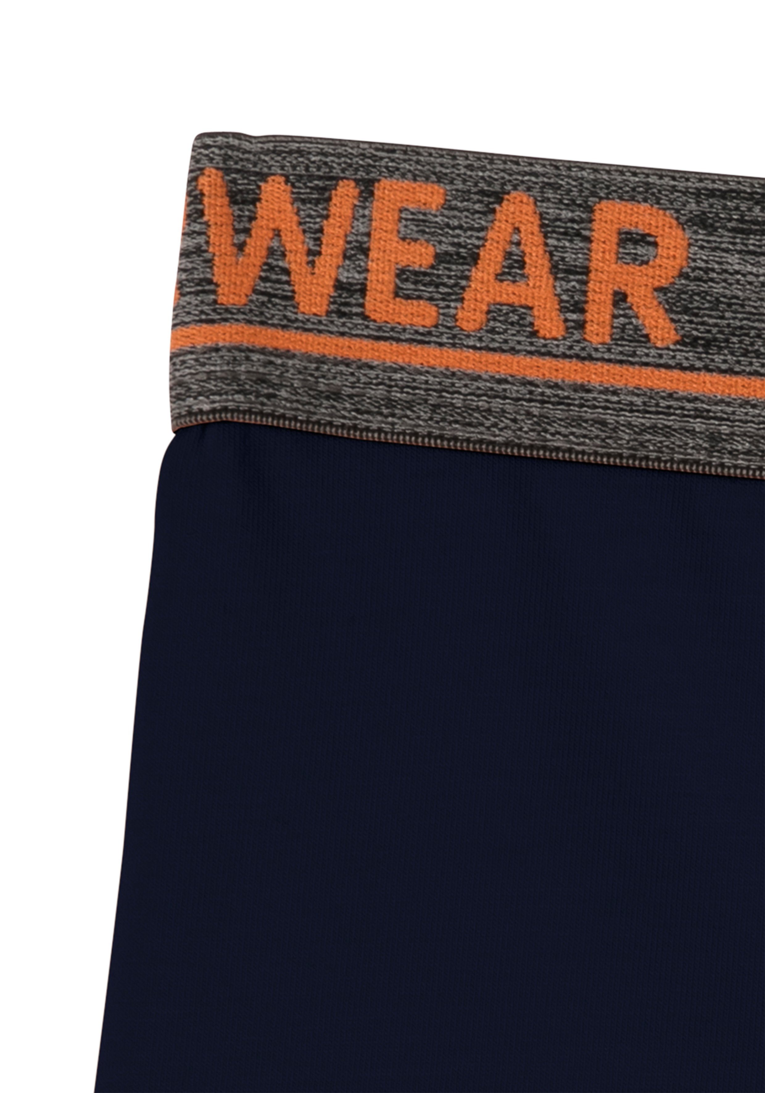 H.I.S Boxershort voor jongens met gemêleerde logo weefband (set 4 stuks)