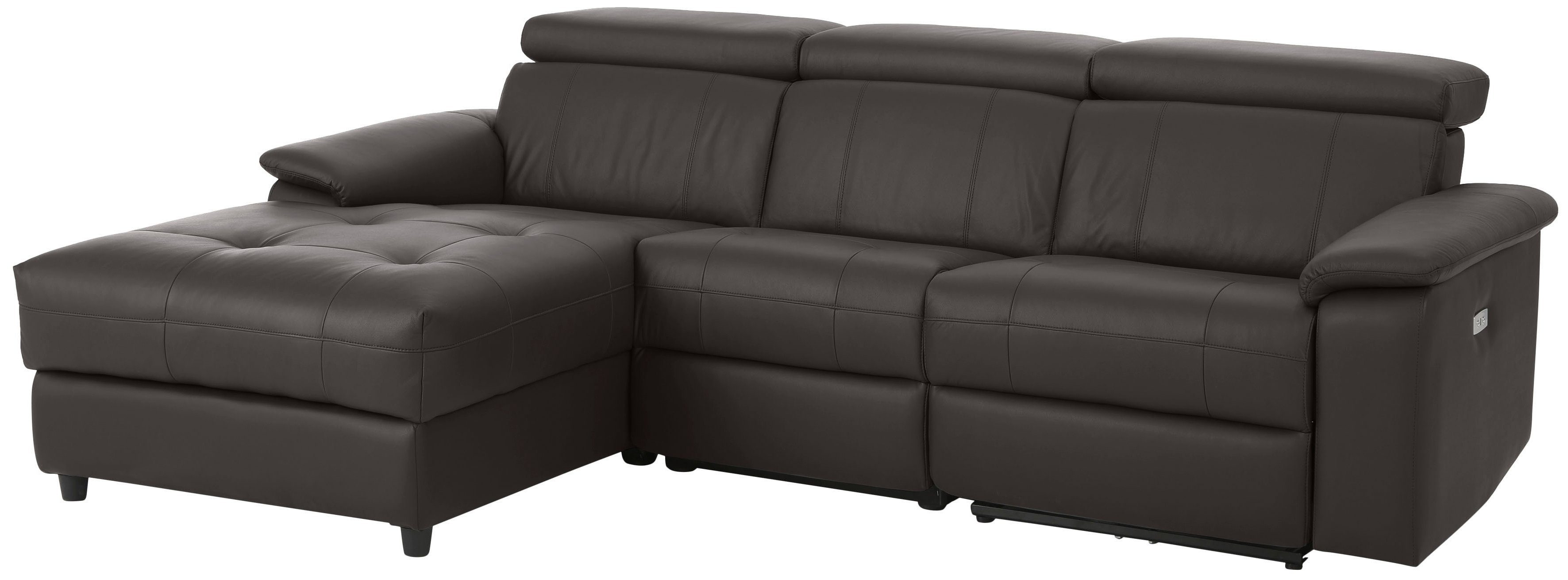 Home affaire Hoekbank Binado, L-vorm, met handmatige of elektrische relaxfunctie met usb-aansluiting