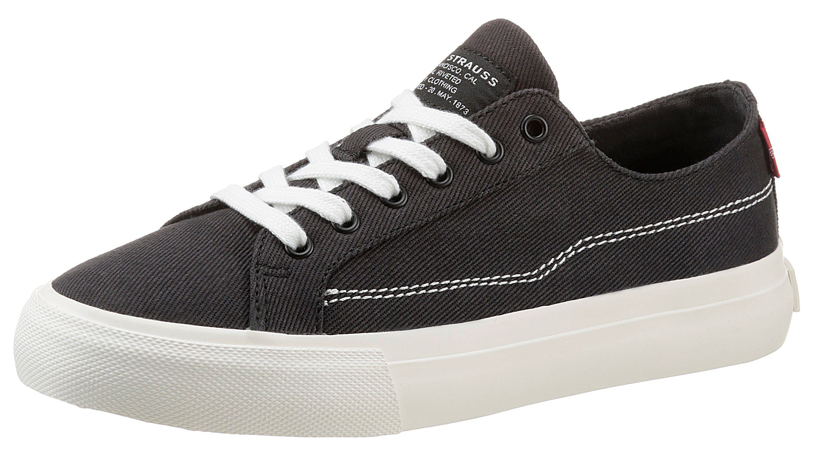 Levi's® Plateausneakers DECON LACE S met contrastnaden, vrijetijdsschoen, lage schoen,...