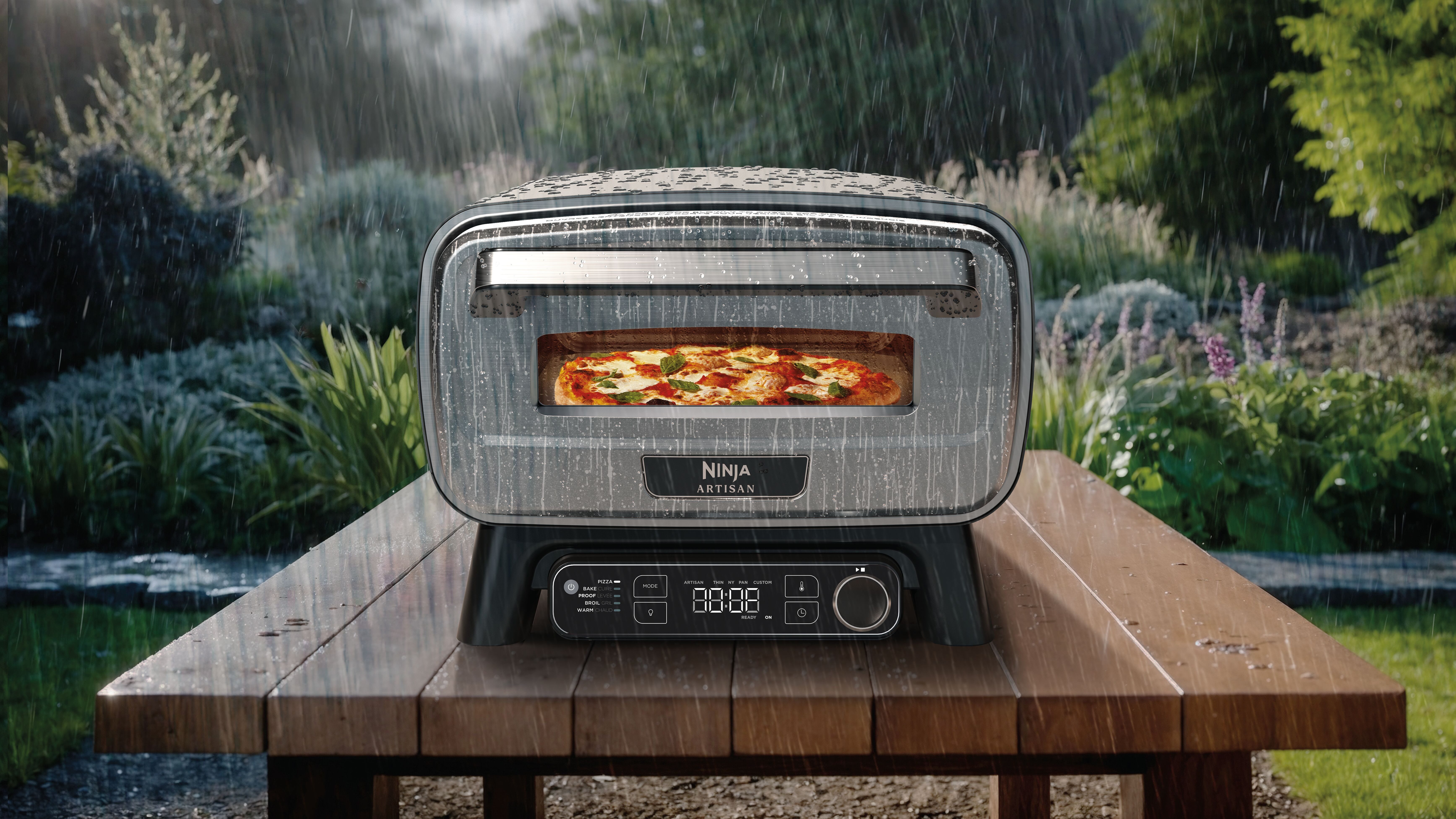 NINJA Pizza-oven Artisan Outdoor-Elektro-Pizzaofen/Heißluftfritteuse MO201EU