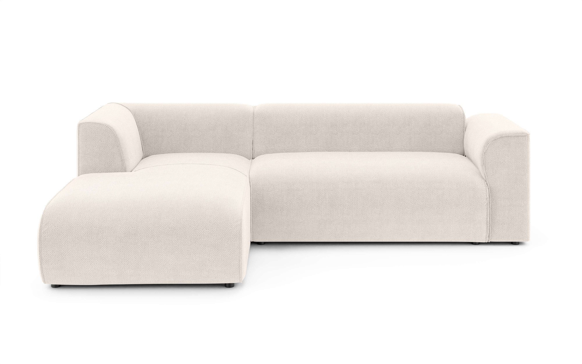 INOSIGN Hoekbank MERID L-vorm (257 cm), tijdloos & stijlvol ontwerp Uitgebreid gepolsterd, in cord, chenille en structuur